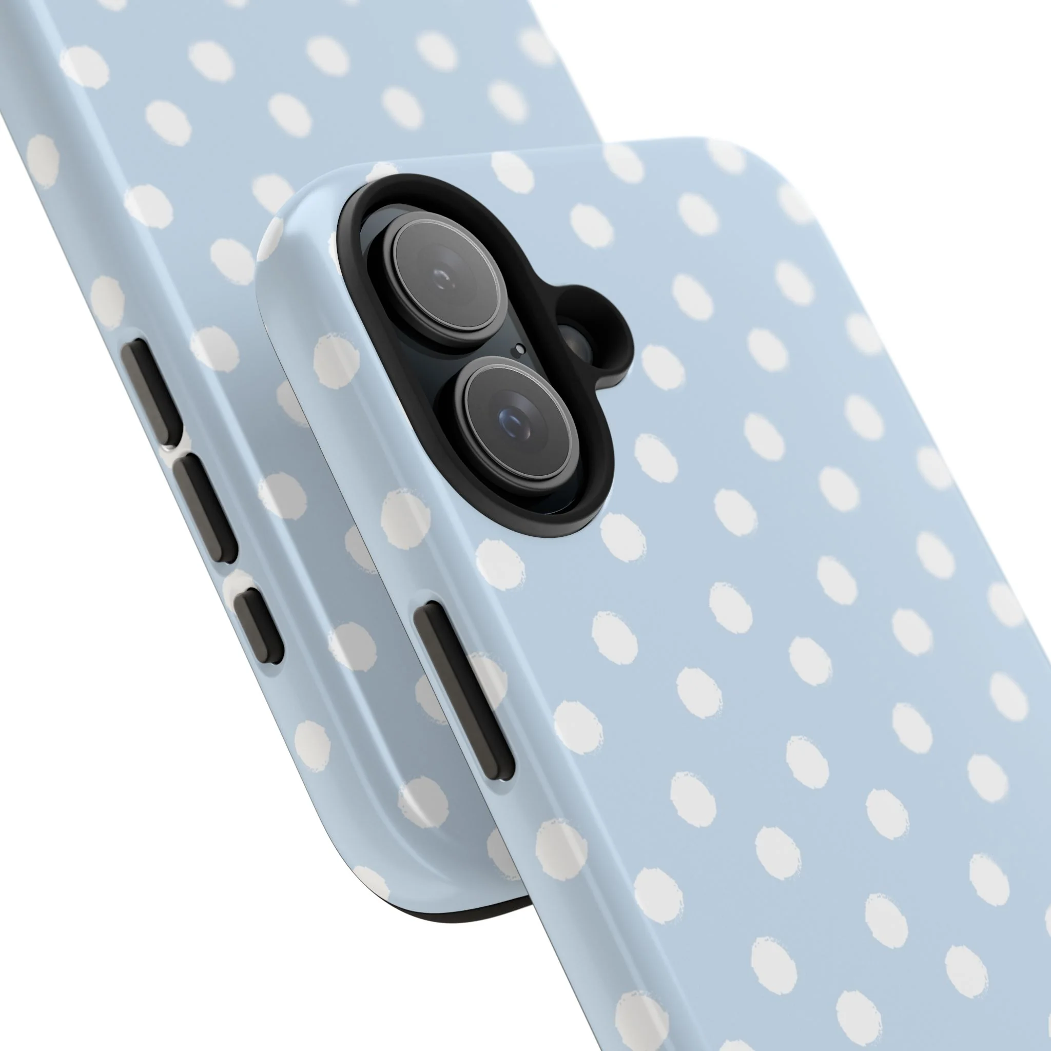 Blue & White Polka Dots Phone Case - Image 100