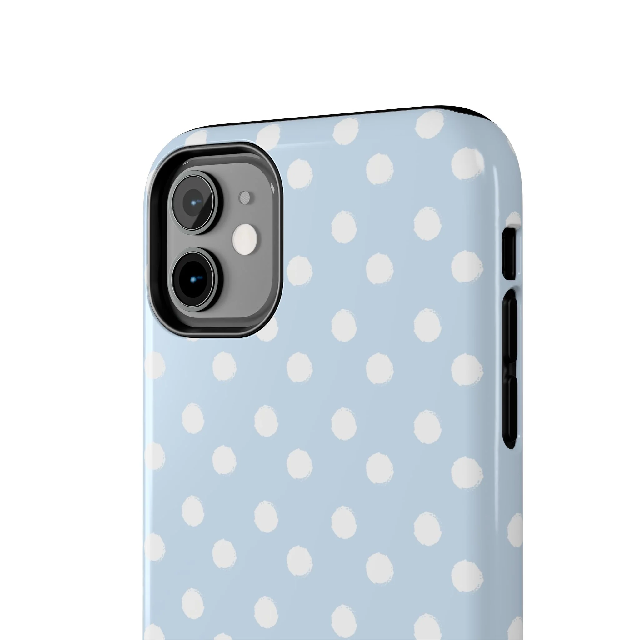 Blue & White Polka Dots Phone Case - Image 35