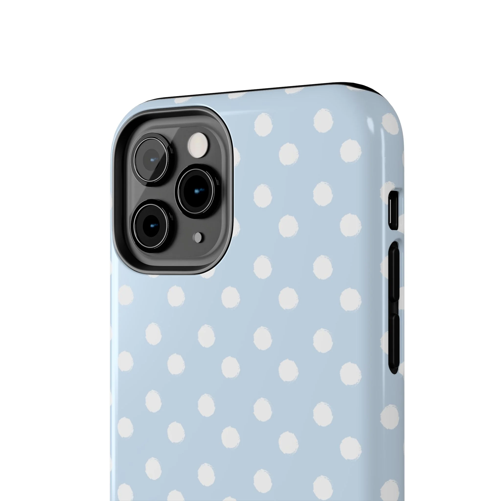 Blue & White Polka Dots Phone Case - Image 38