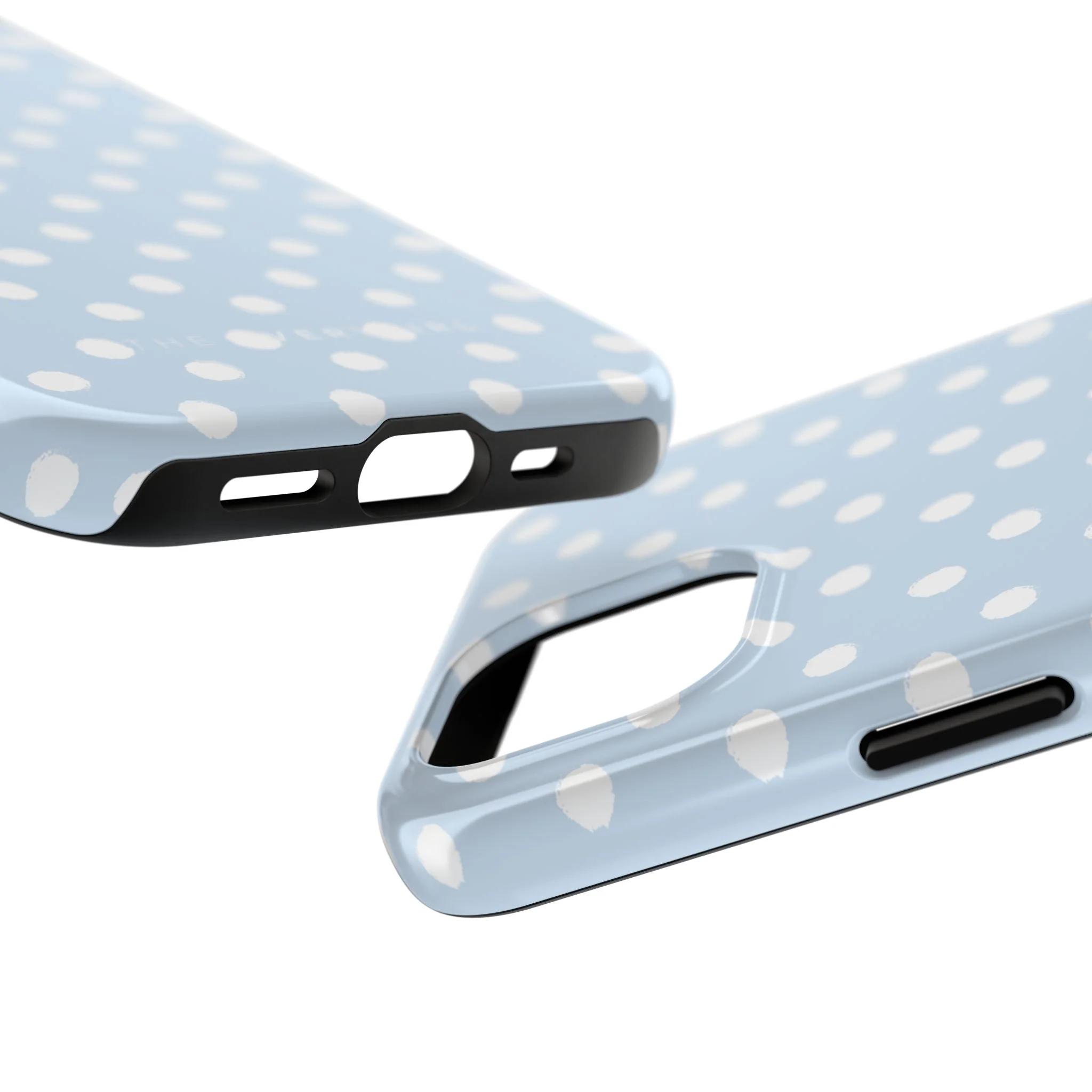 Blue & White Polka Dots Phone Case - Image 71