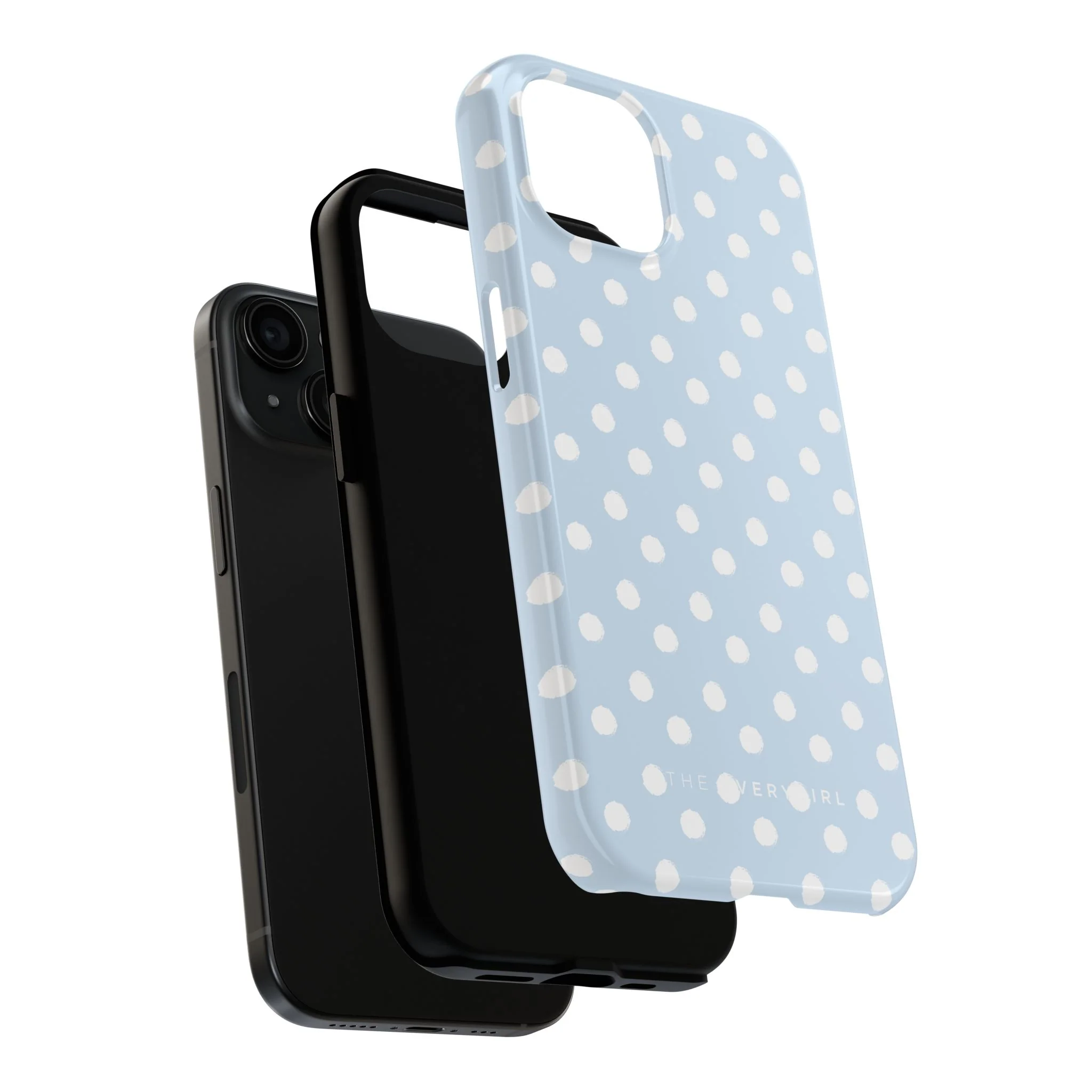 Blue & White Polka Dots Phone Case - Image 72