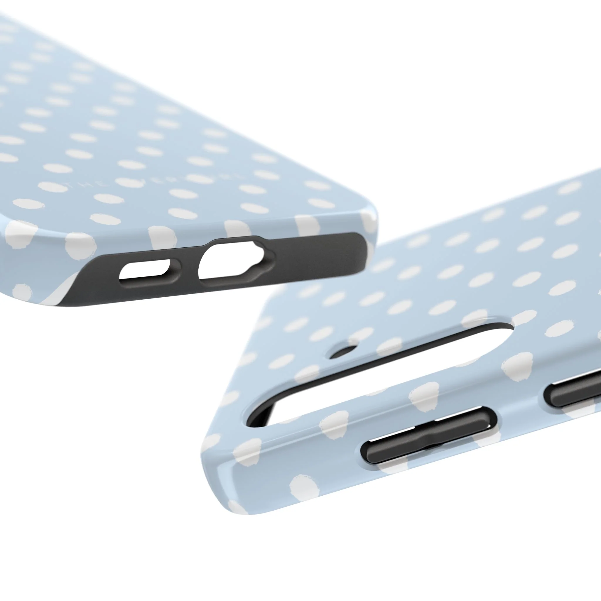 Blue & White Polka Dots Phone Case - Image 83