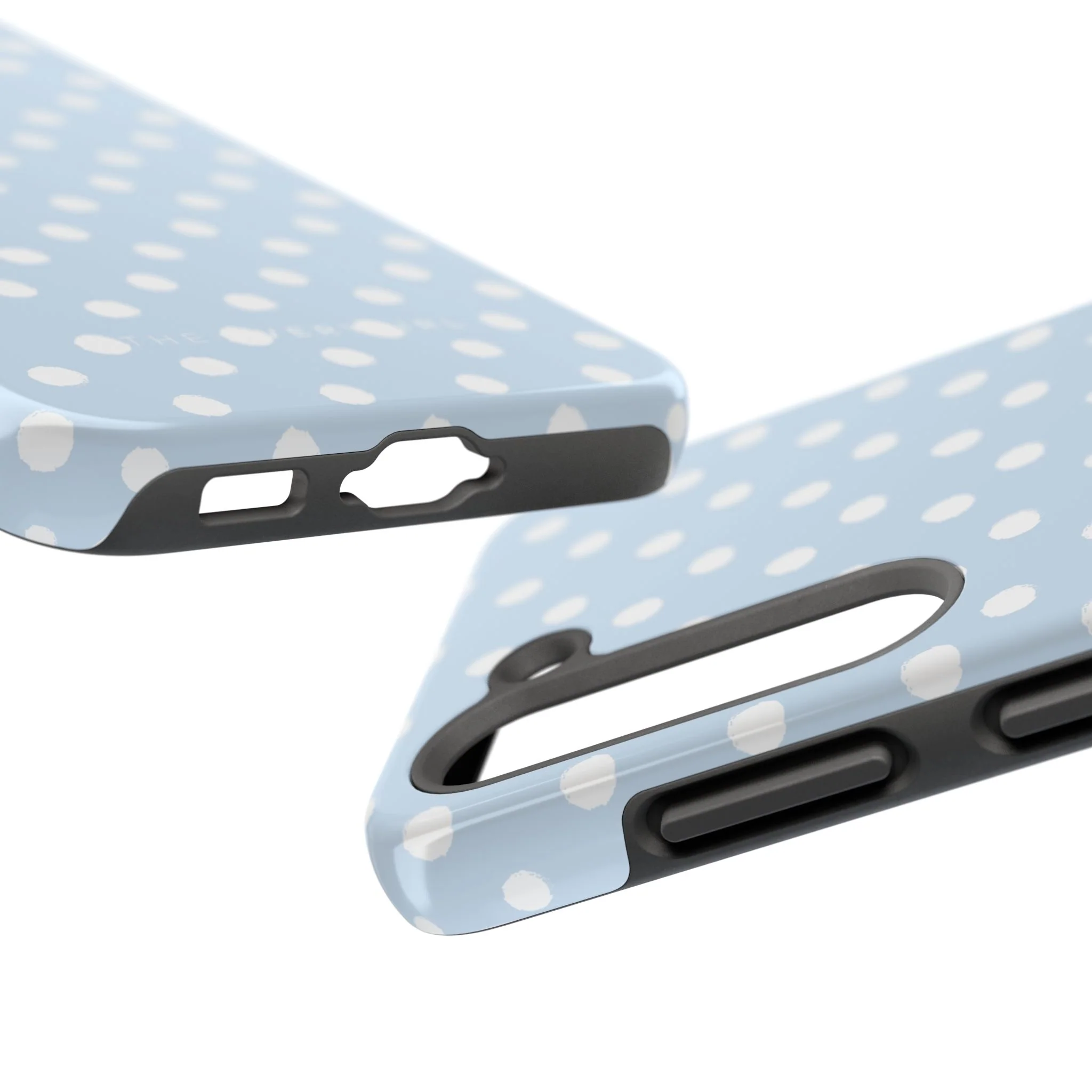 Blue & White Polka Dots Phone Case - Image 86