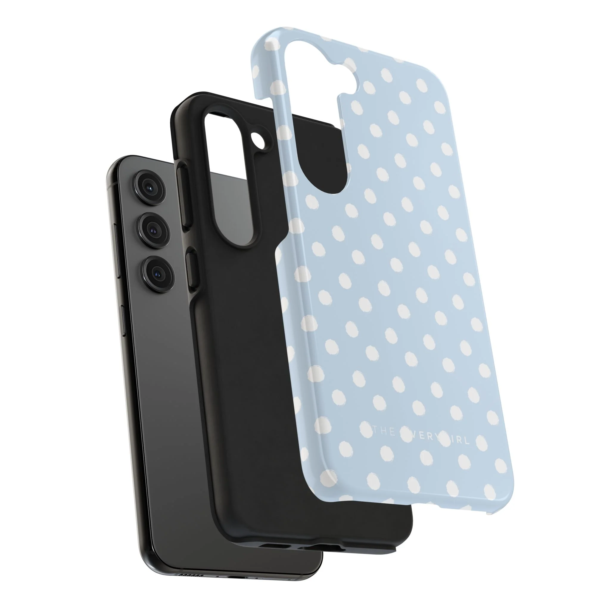 Blue & White Polka Dots Phone Case - Image 87