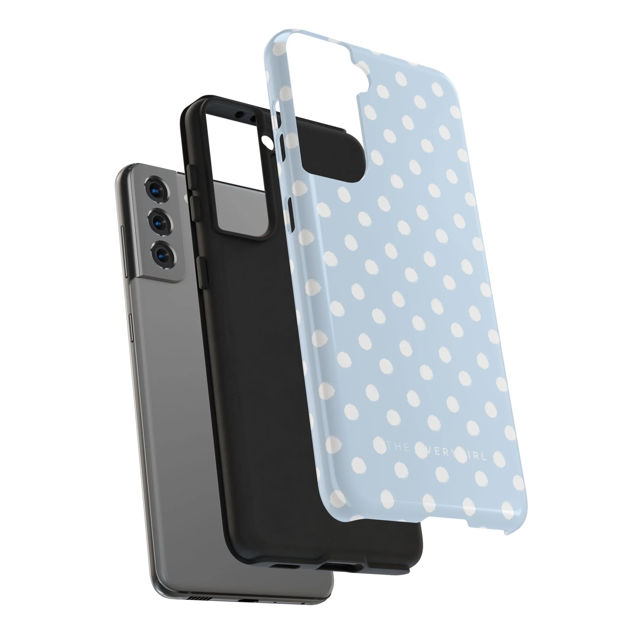 Blue & White Polka Dots Phone Case - Image 93