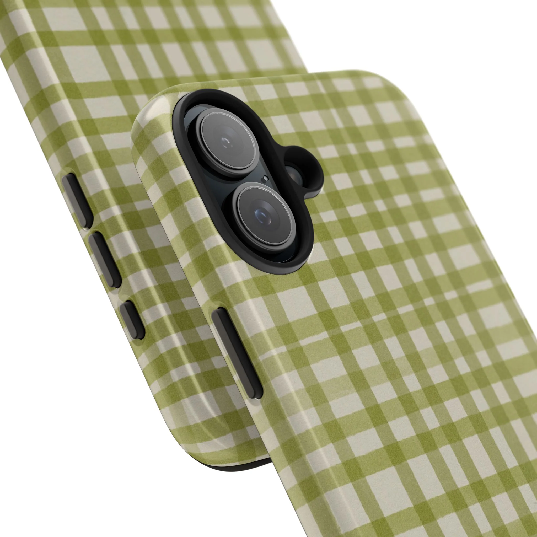 Green Gingham Phone Case - Image 100