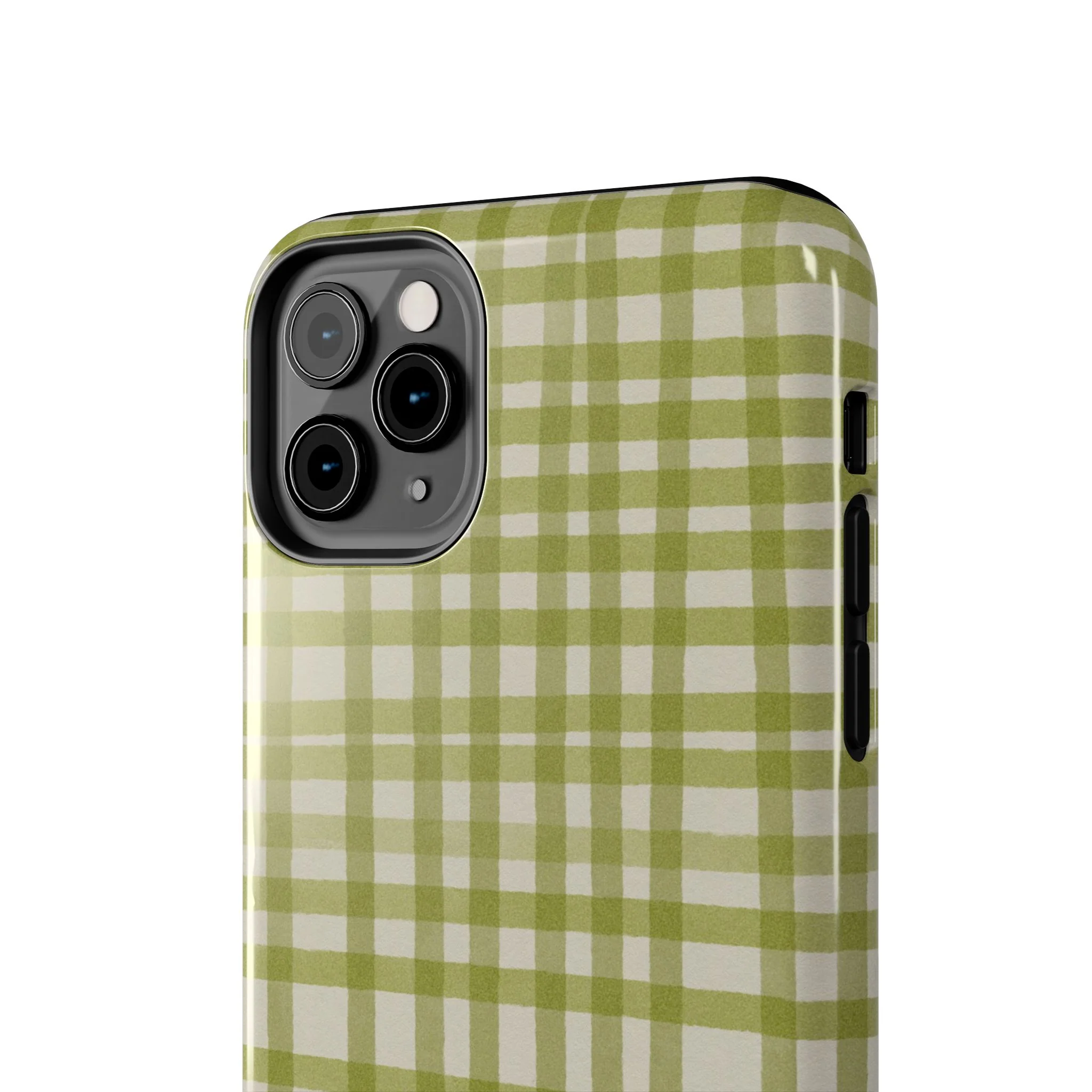 Green Gingham Phone Case - Image 41