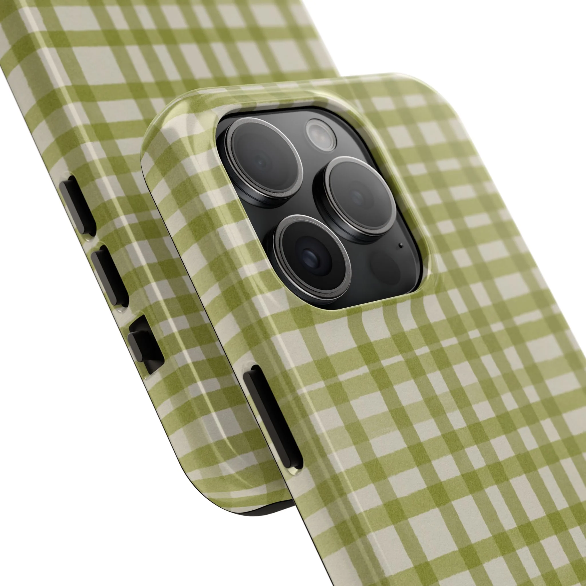 Green Gingham Phone Case - Image 73