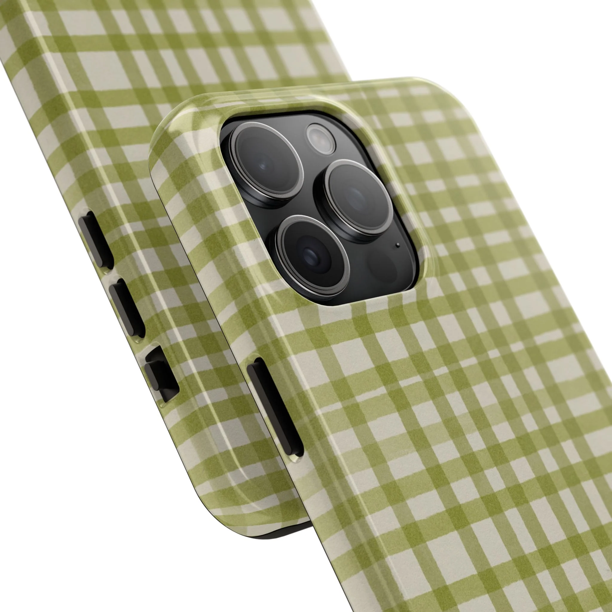Green Gingham Phone Case - Image 79