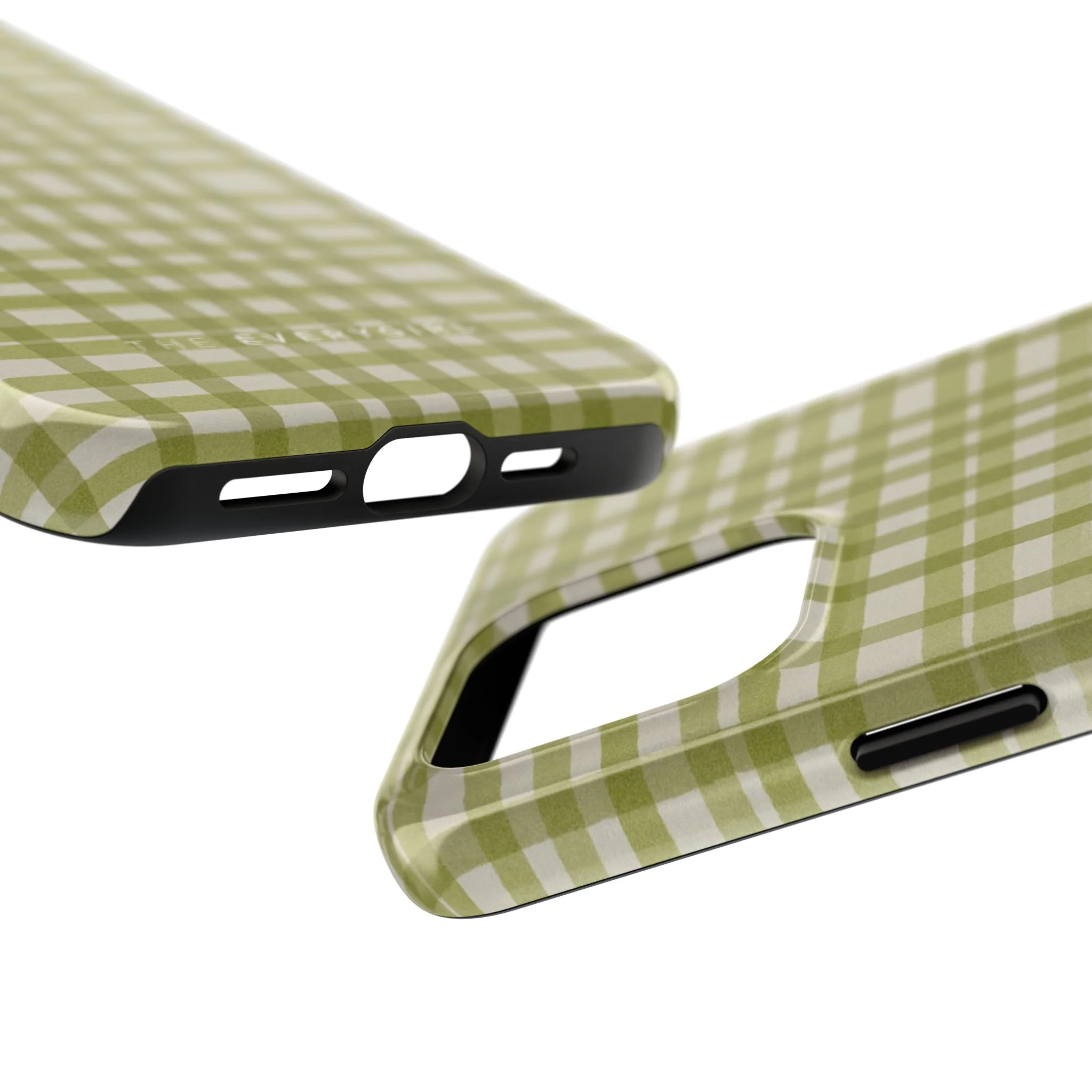 Green Gingham Phone Case - Image 80