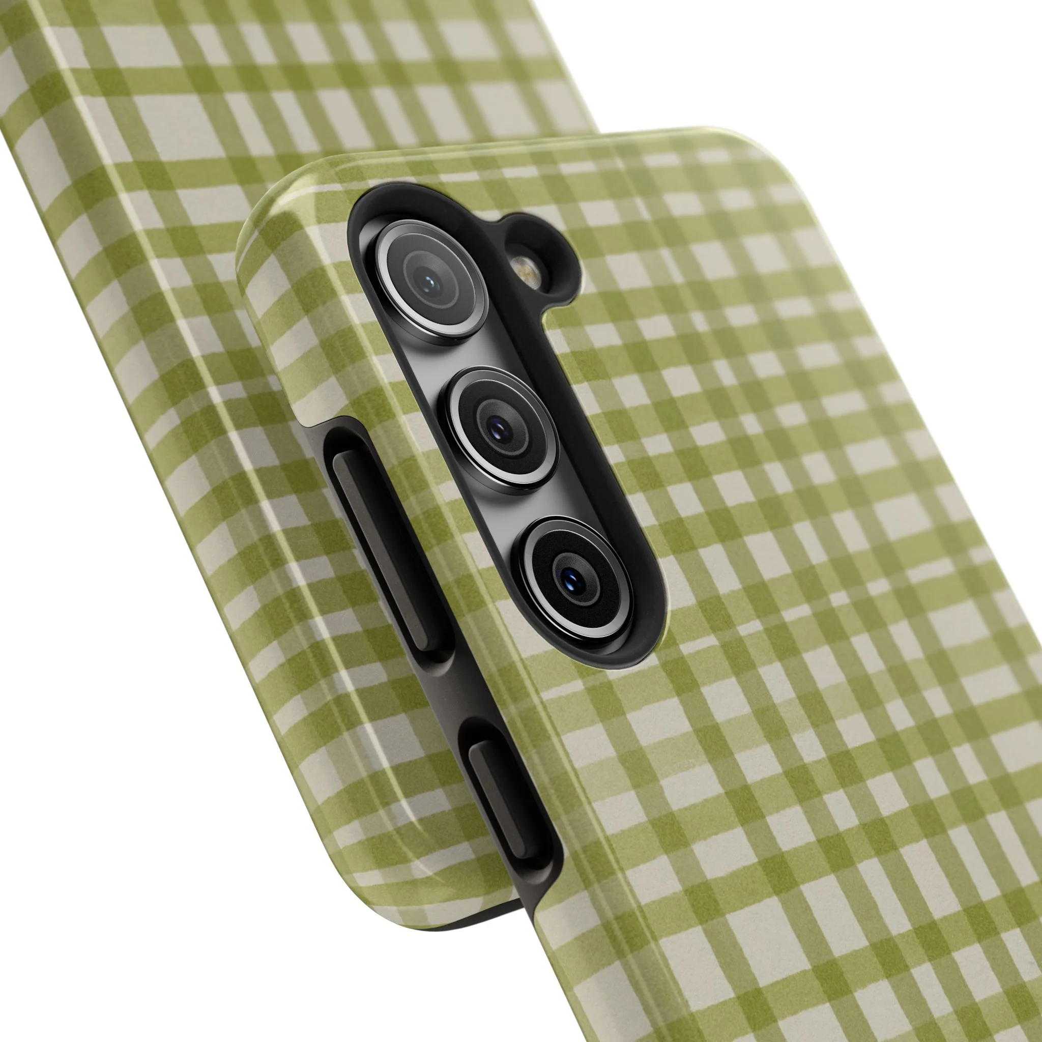 Green Gingham Phone Case - Image 85