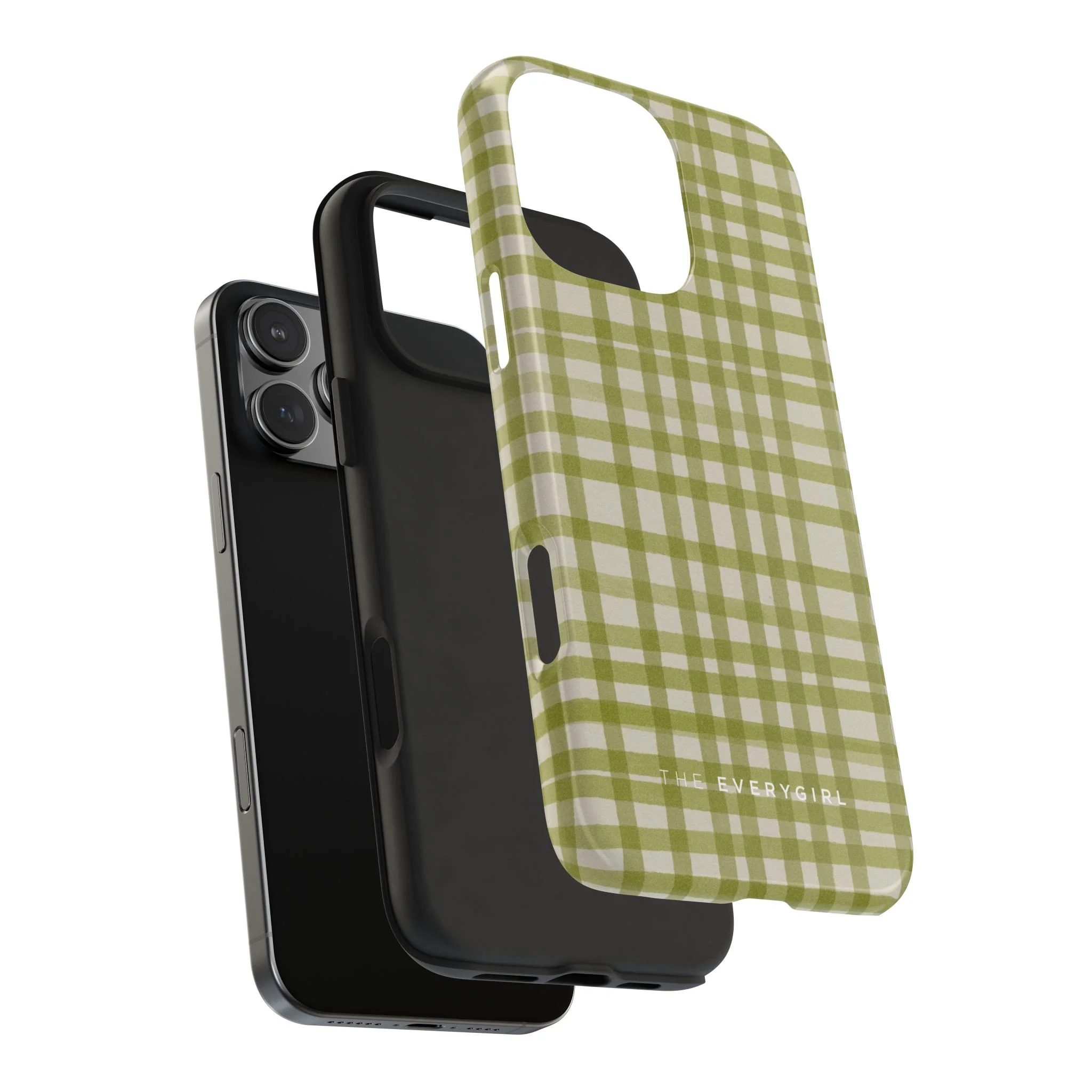 Green Gingham Phone Case - Image 97