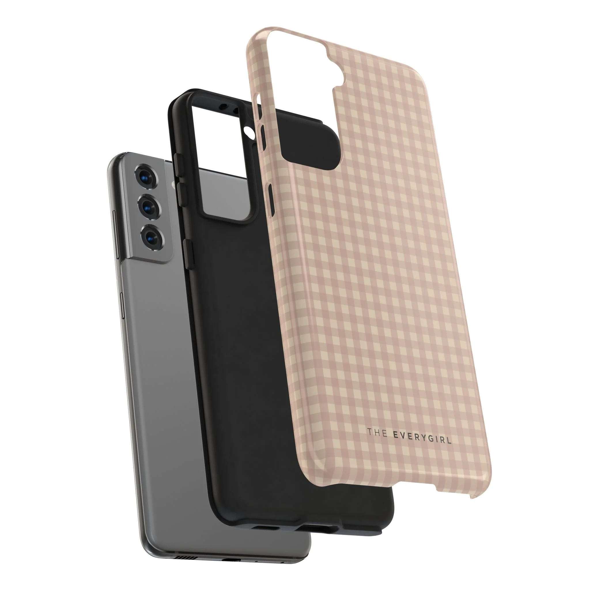 Neutral Blush Gingham IPhone Case - Image 103