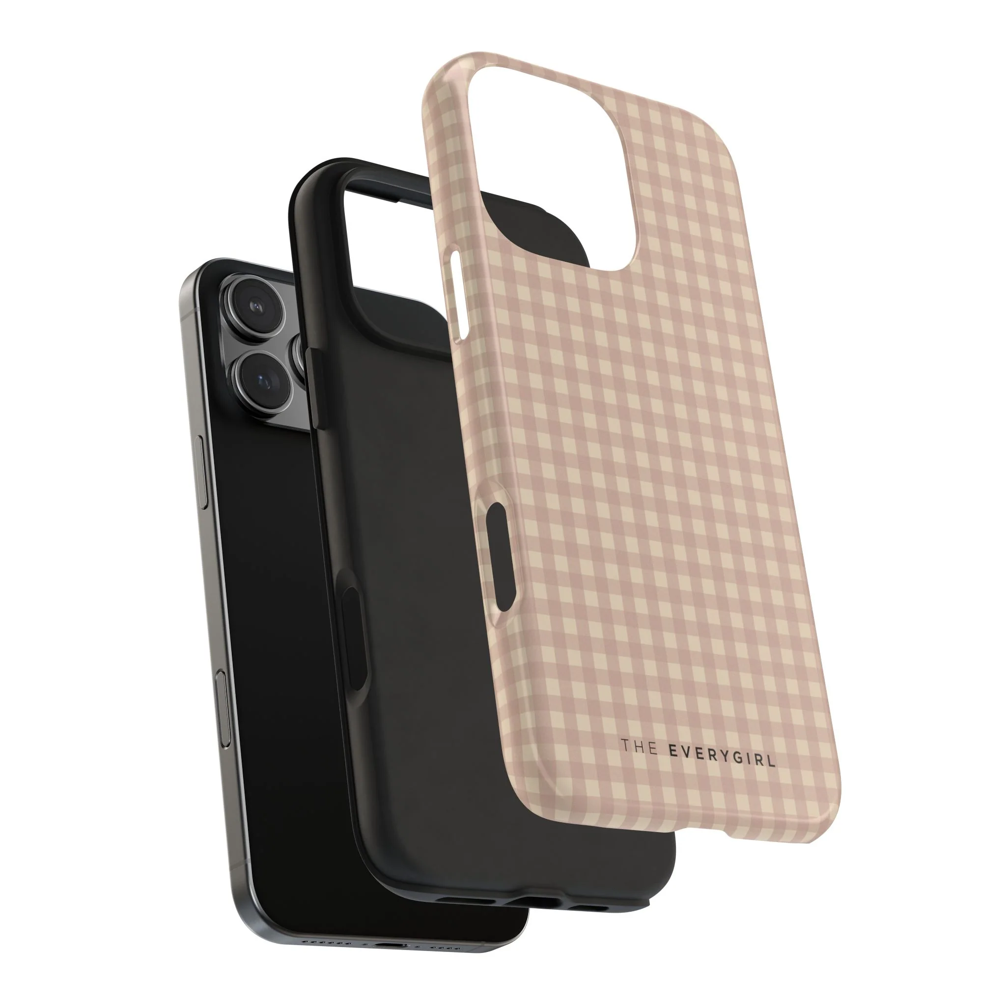 Neutral Blush Gingham IPhone Case - Image 107