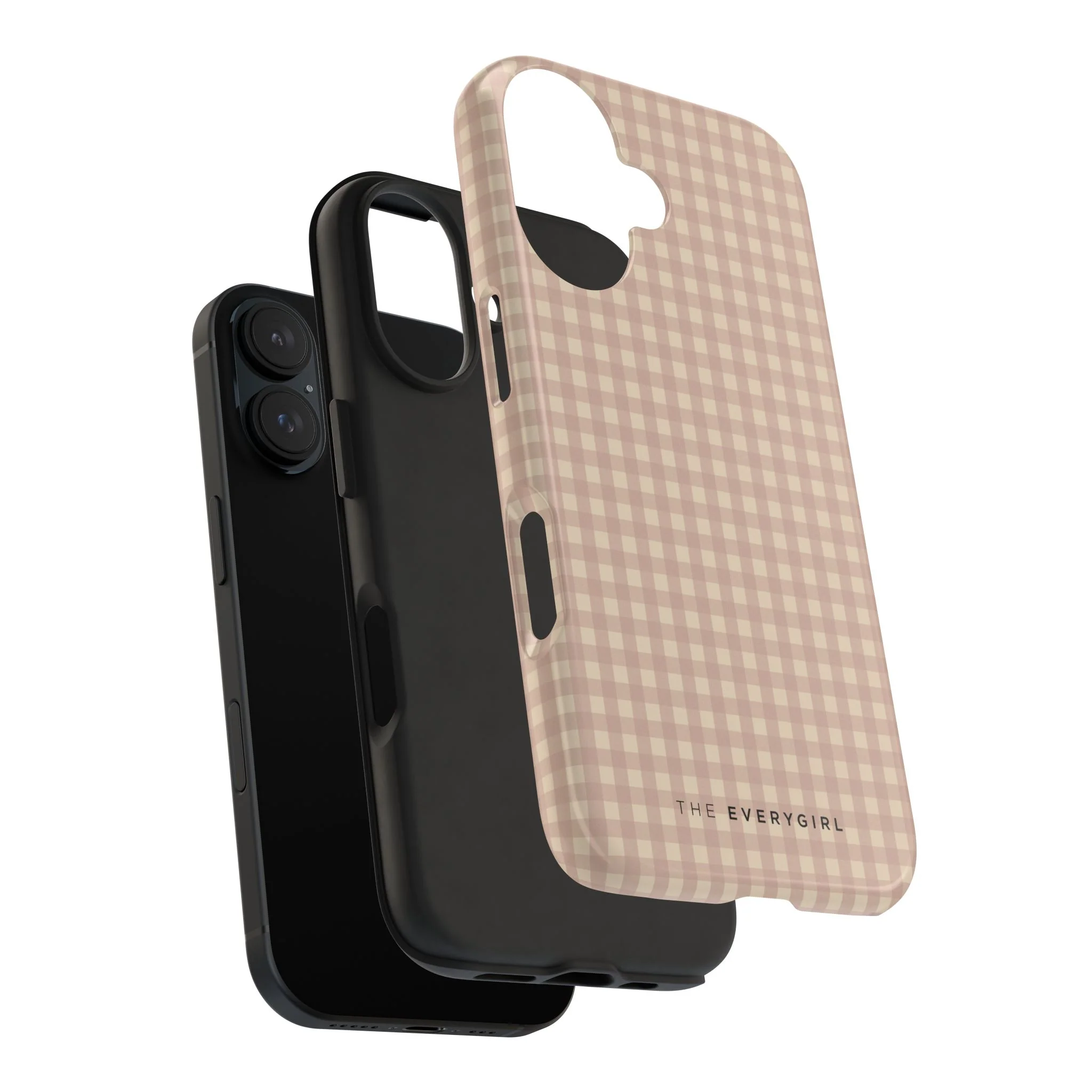 Neutral Blush Gingham IPhone Case - Image 109