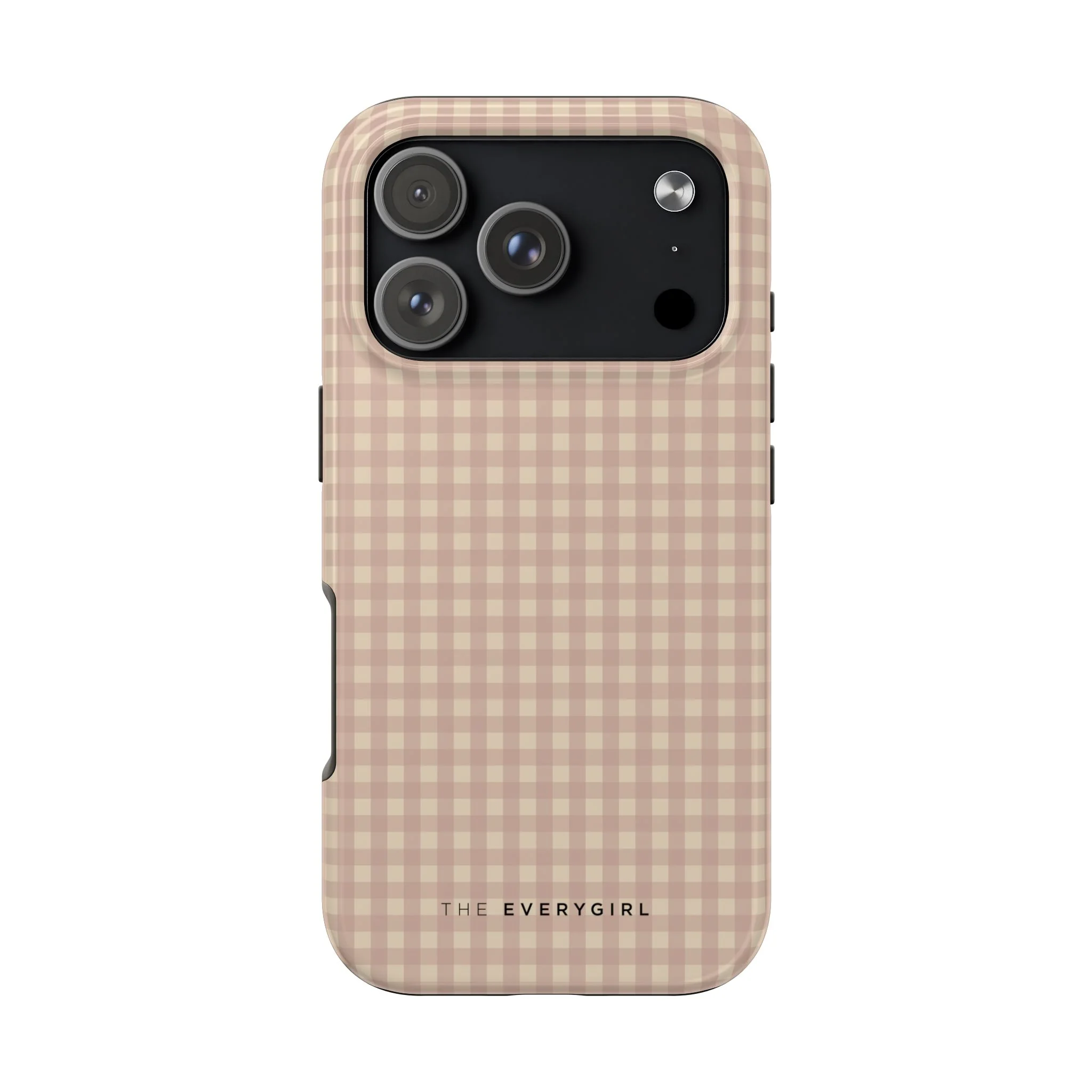 Neutral Blush Gingham IPhone Case - Image 35