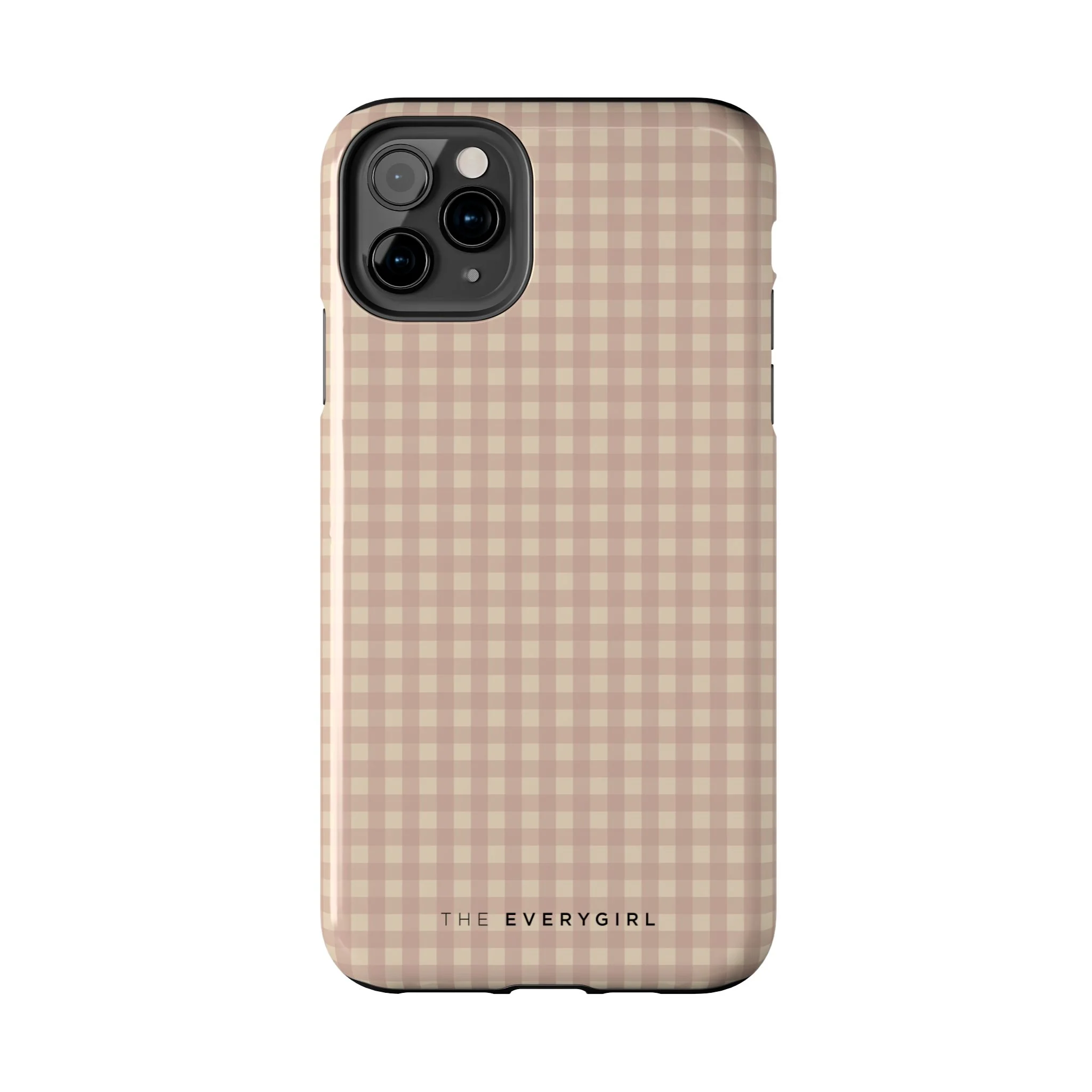 Neutral Blush Gingham IPhone Case - Image 49
