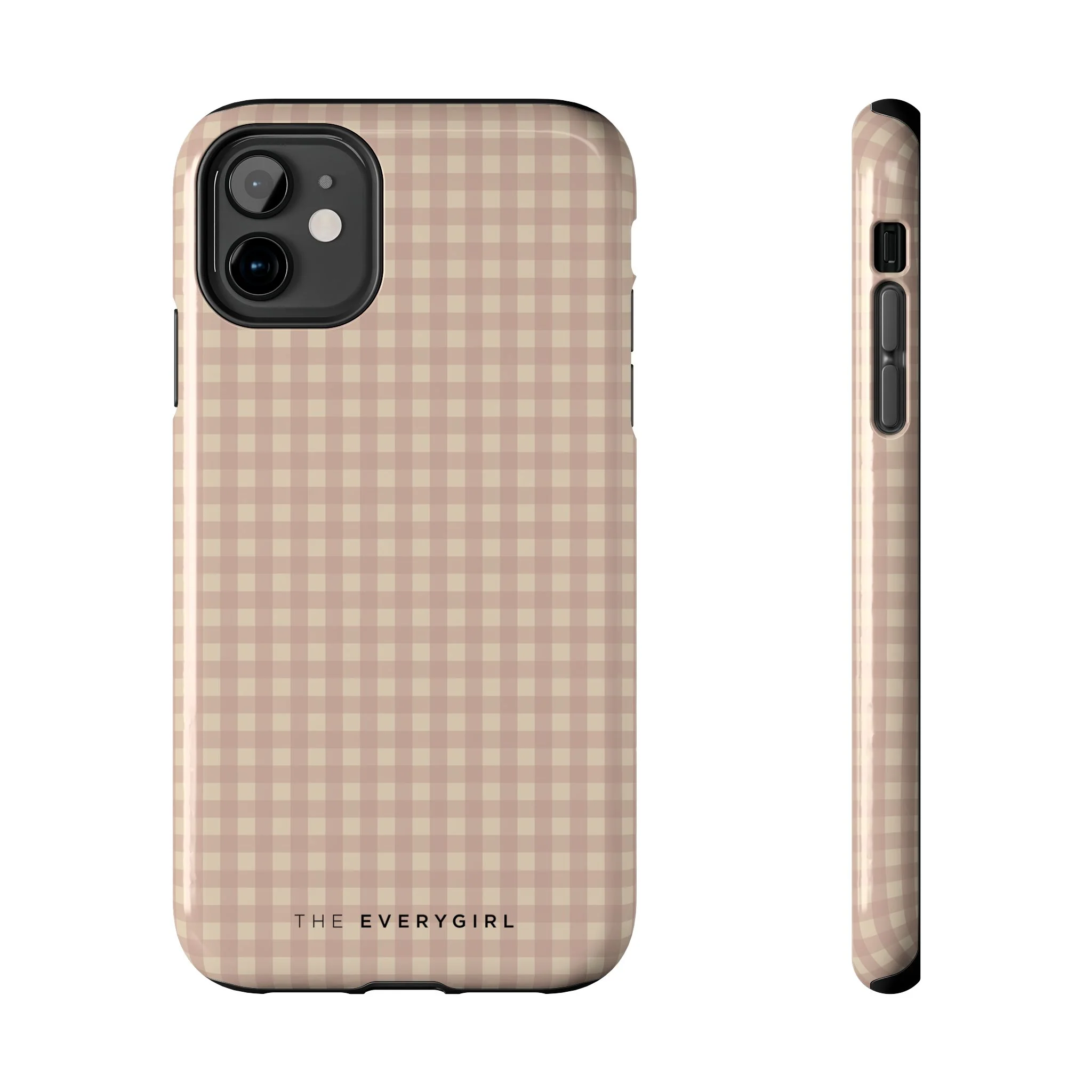 Neutral Blush Gingham IPhone Case - Image 6