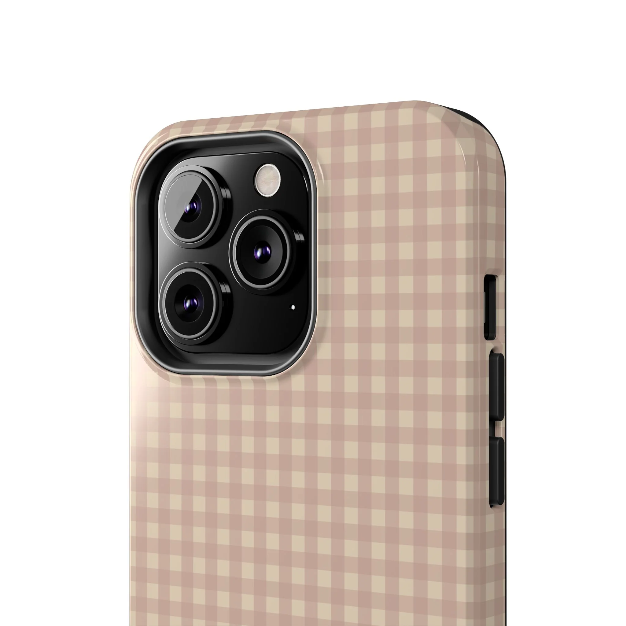 Neutral Blush Gingham IPhone Case - Image 72