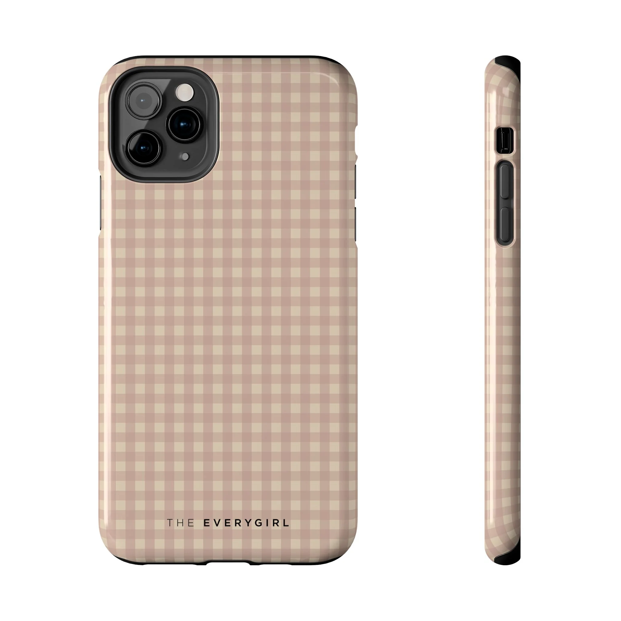 Neutral Blush Gingham IPhone Case - Image 8