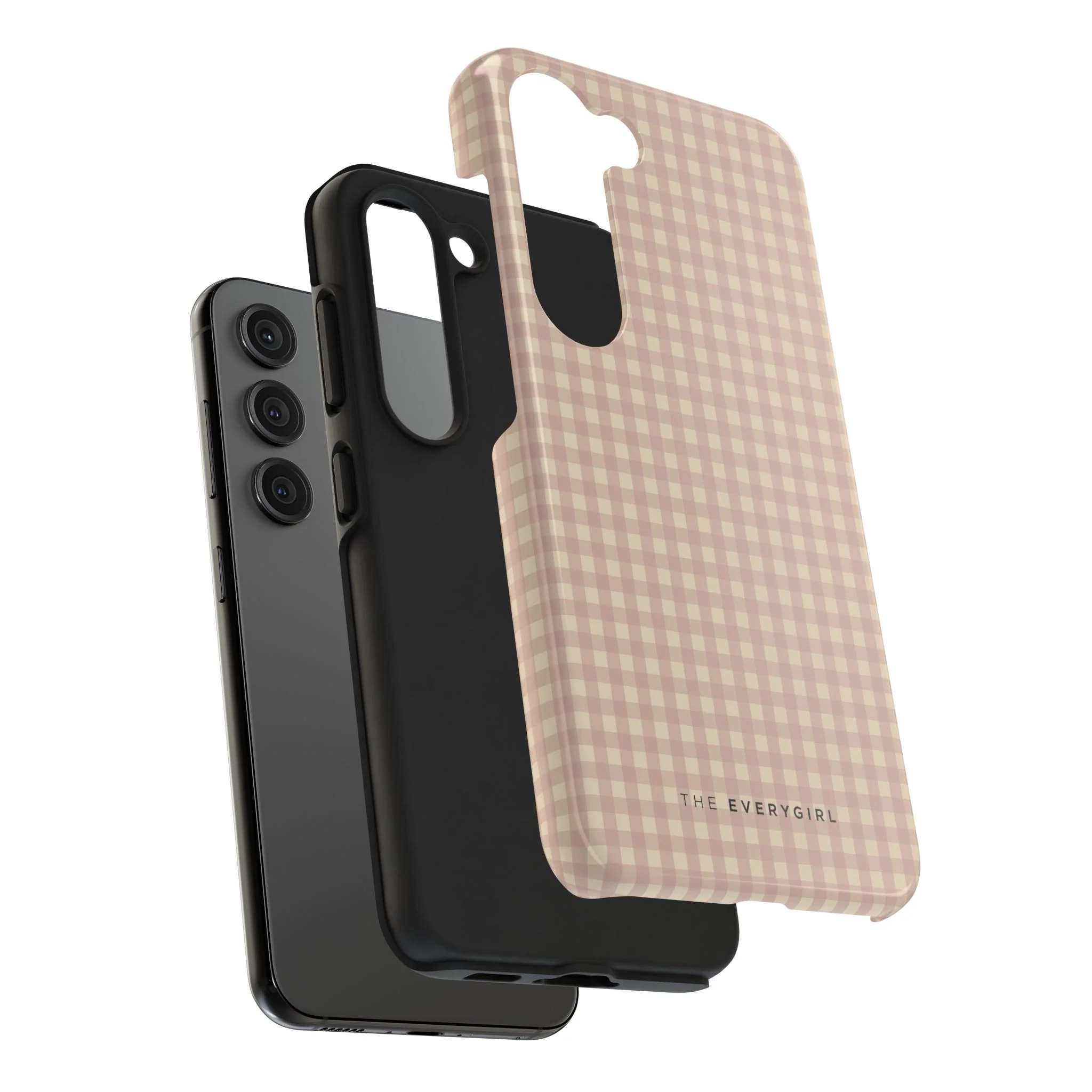 Neutral Blush Gingham IPhone Case - Image 97