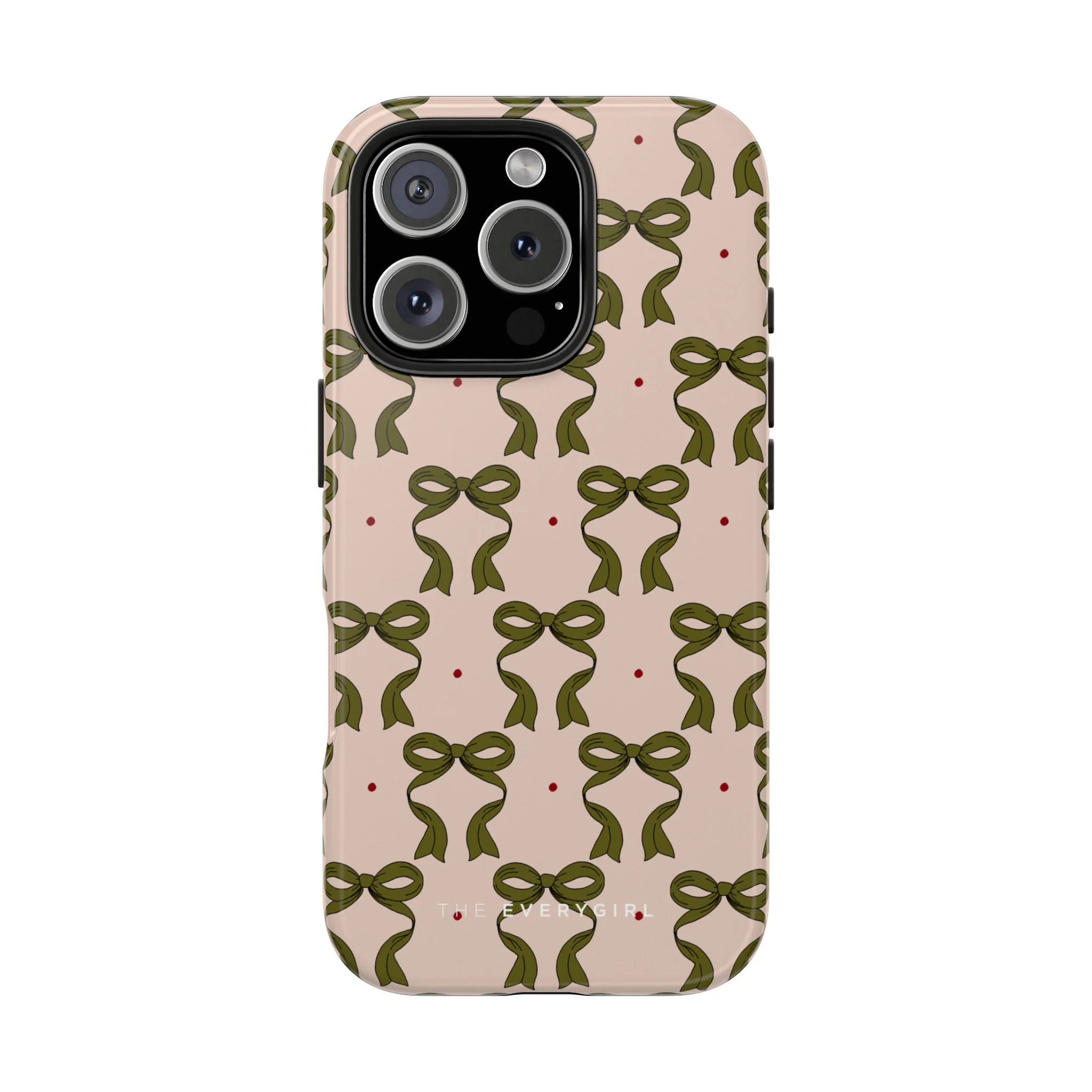 Pink & Green Bows IPhone Case - Image 29