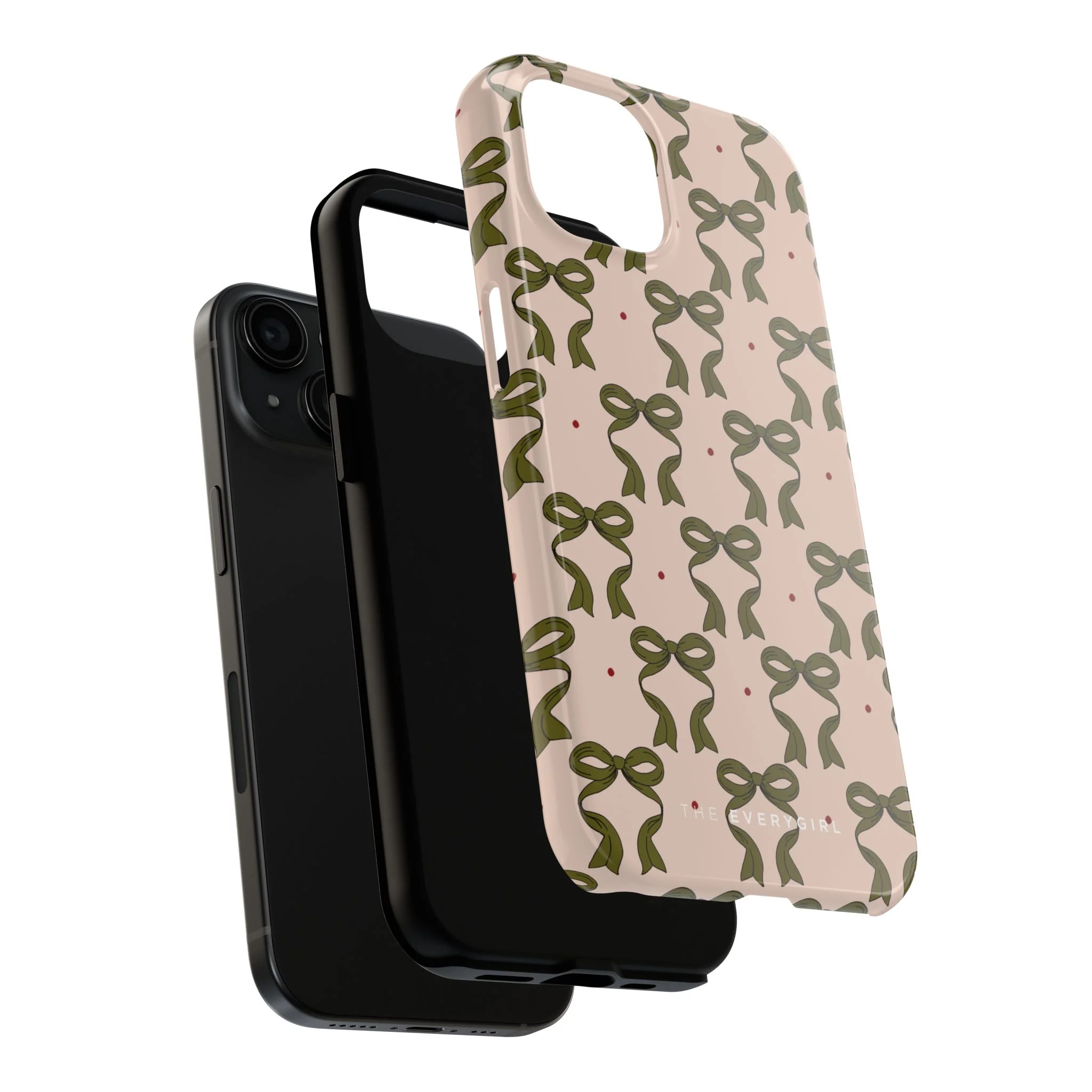 Pink & Green Bows IPhone Case - Image 82
