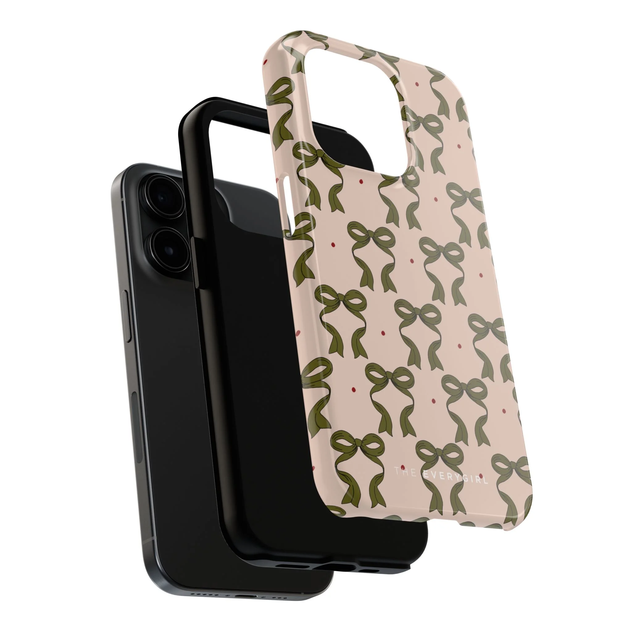 Pink & Green Bows IPhone Case - Image 85