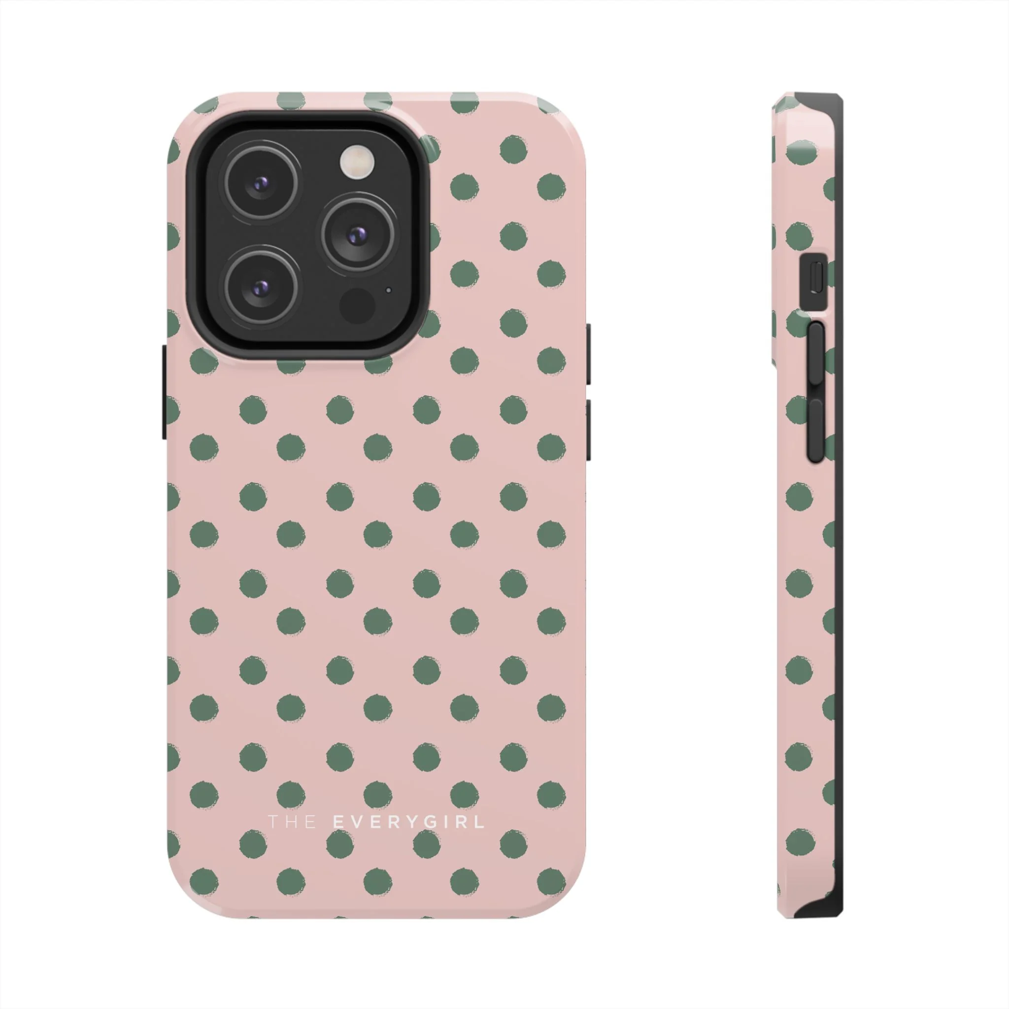 Pink & Green Polka Dots Phone Case - Image 13