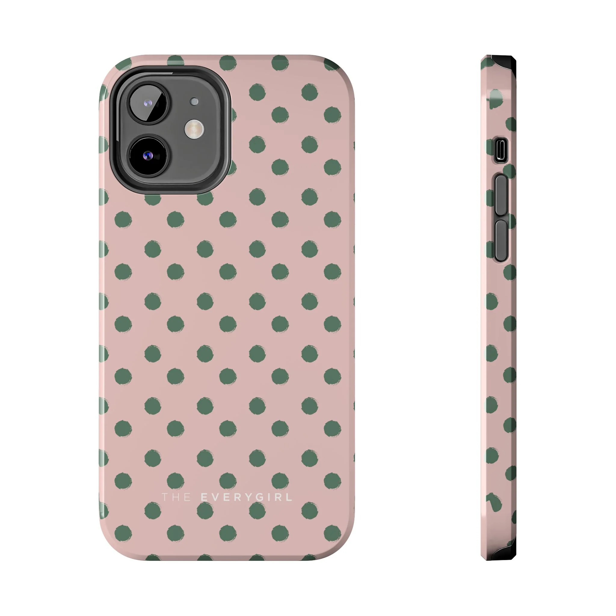 Pink & Green Polka Dots Phone Case - Image 4