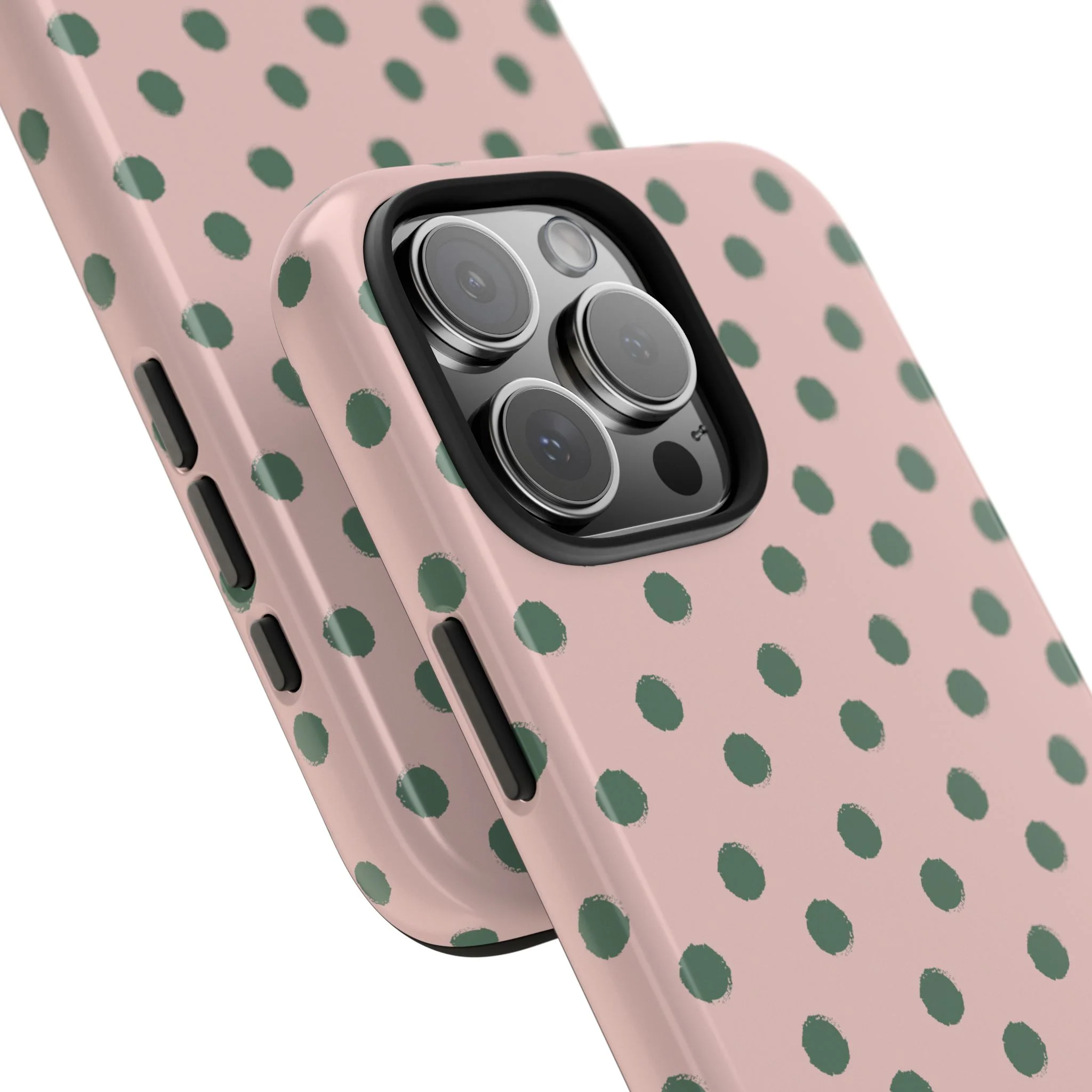 Pink & Green Polka Dots Phone Case - Image 96