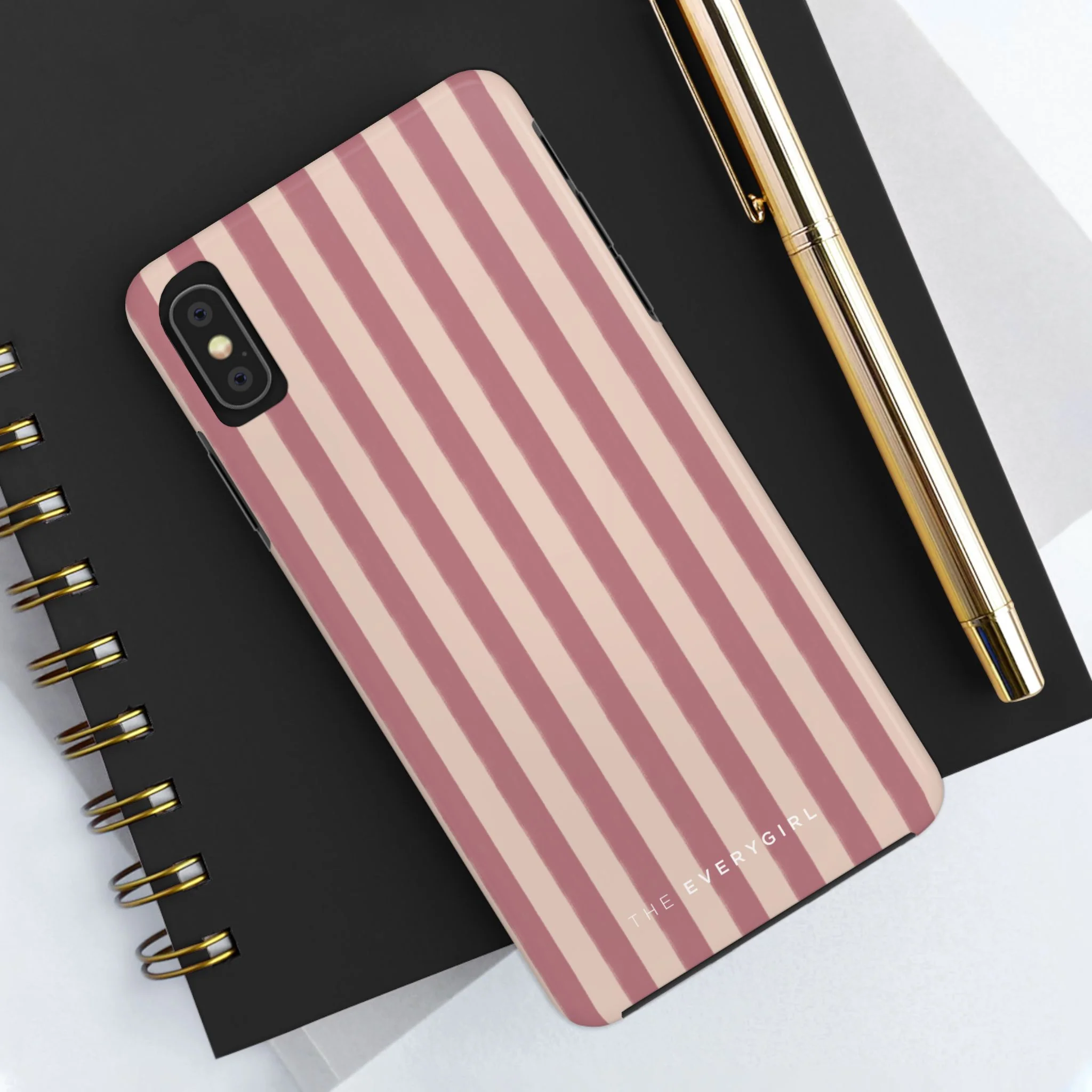 Tone on Tone Pink Stripes IPhone Case - Image 42
