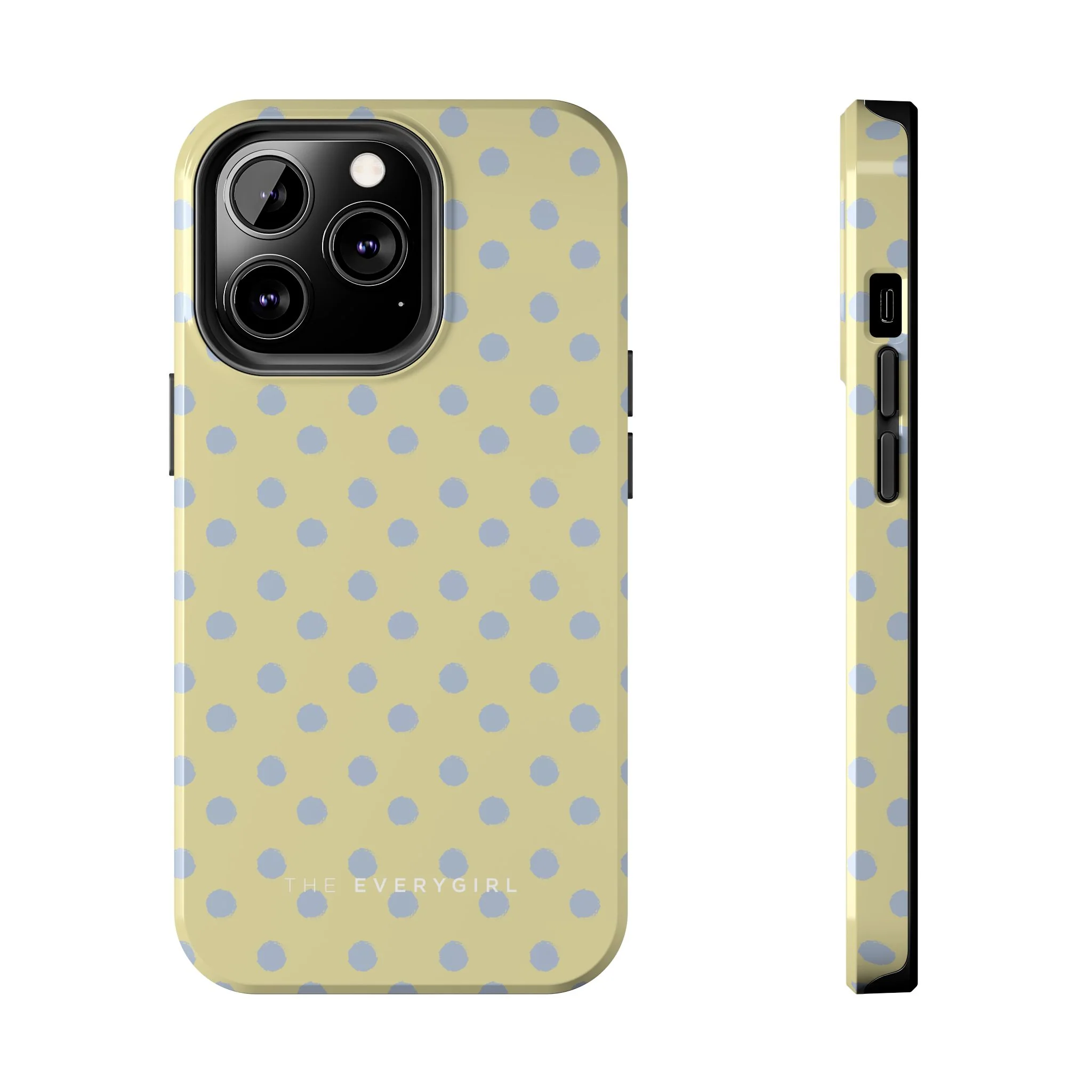 Yellow & Blue Polka Dots Phone Case - Image 10