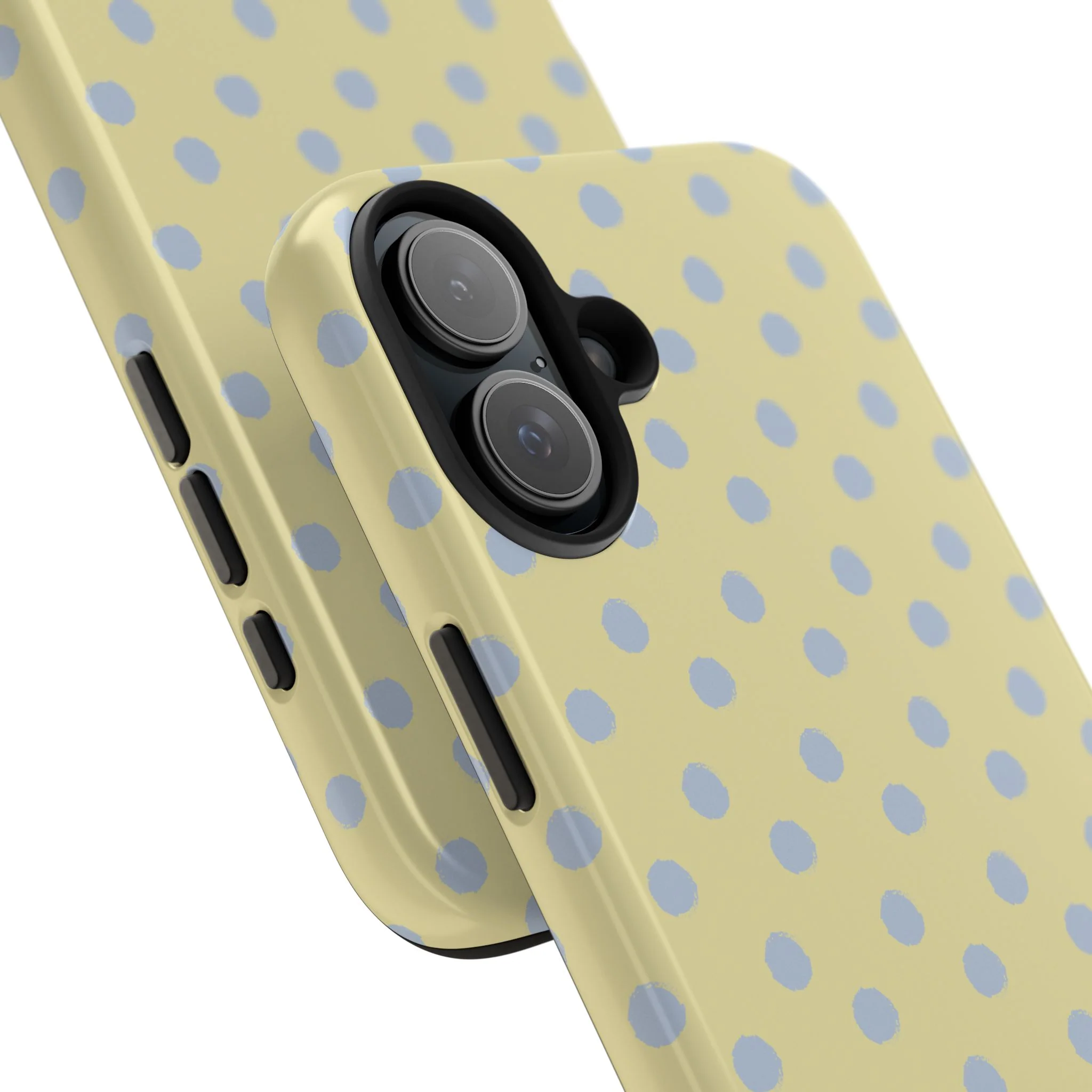 Yellow & Blue Polka Dots Phone Case - Image 100