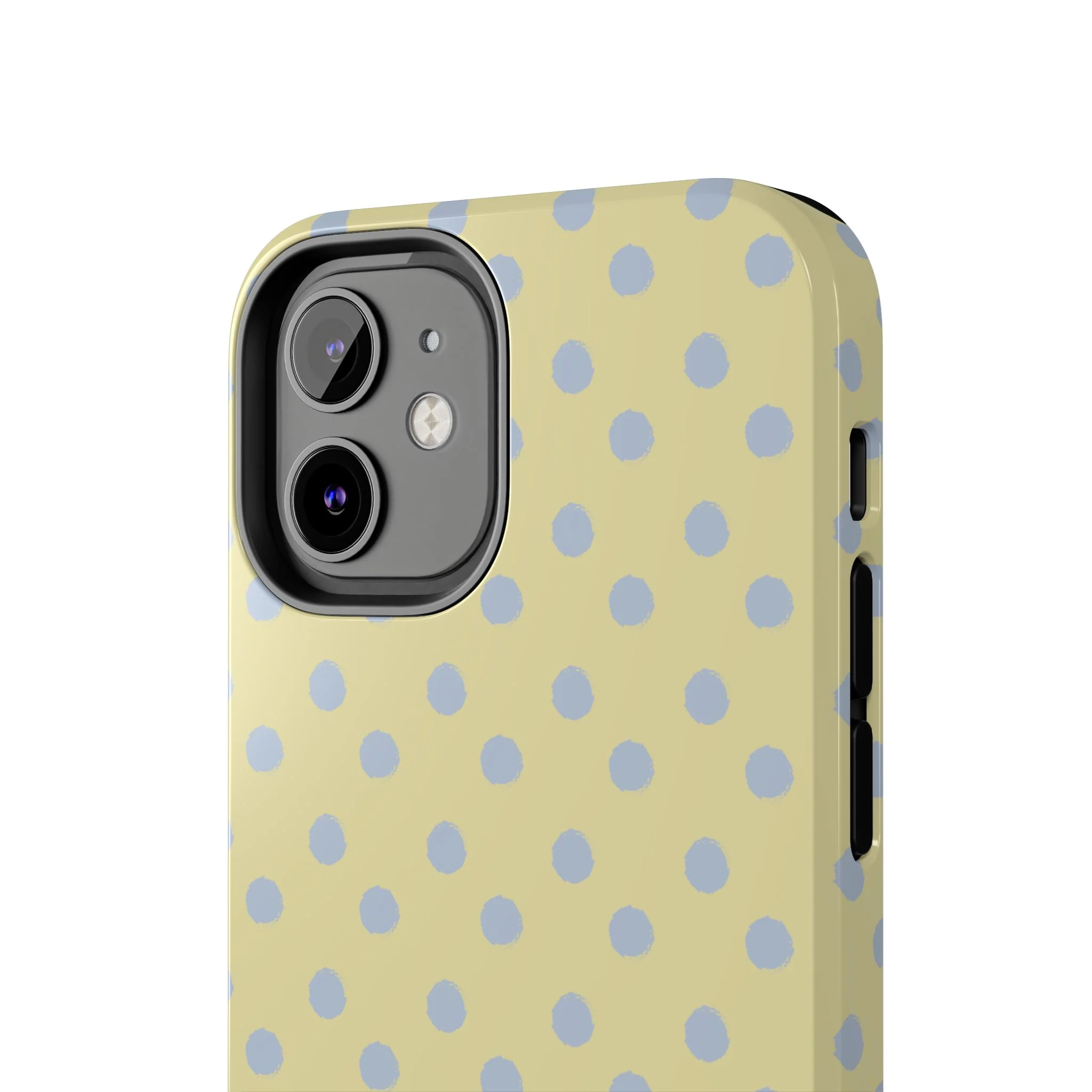 Yellow & Blue Polka Dots Phone Case - Image 47