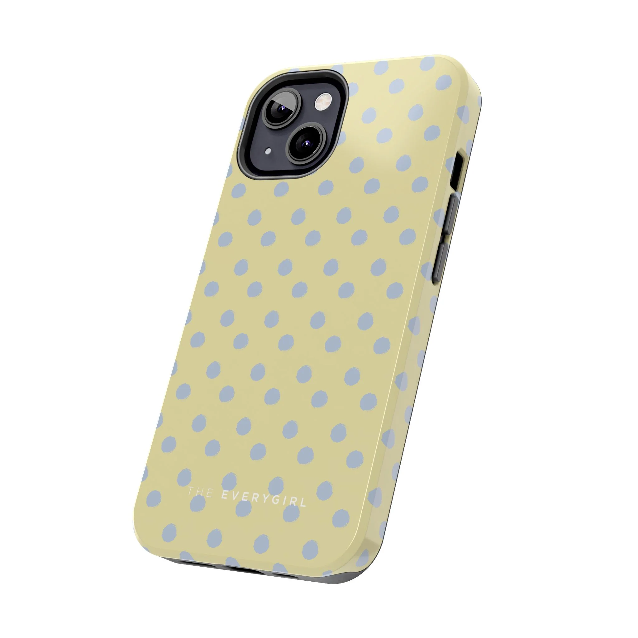 Yellow & Blue Polka Dots Phone Case - Image 55