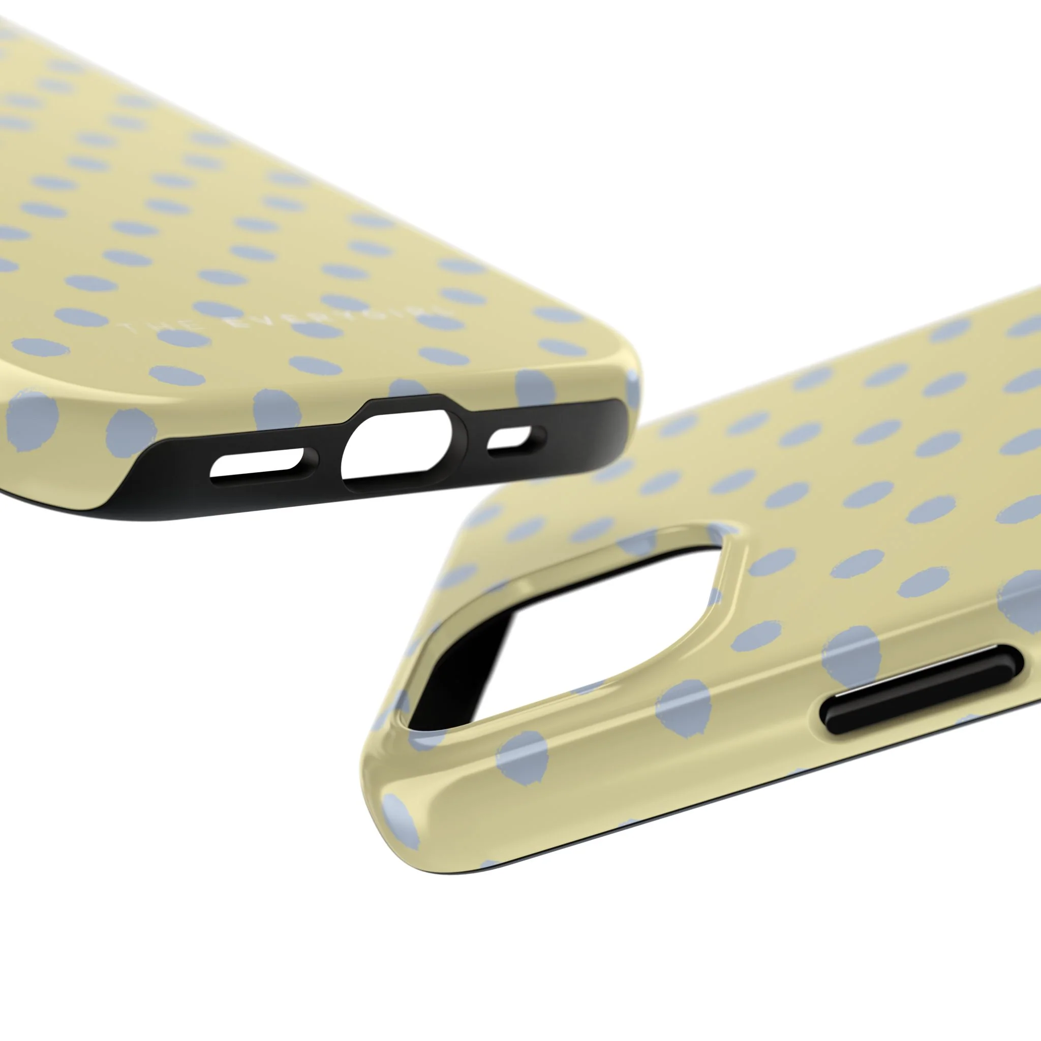 Yellow & Blue Polka Dots Phone Case - Image 71