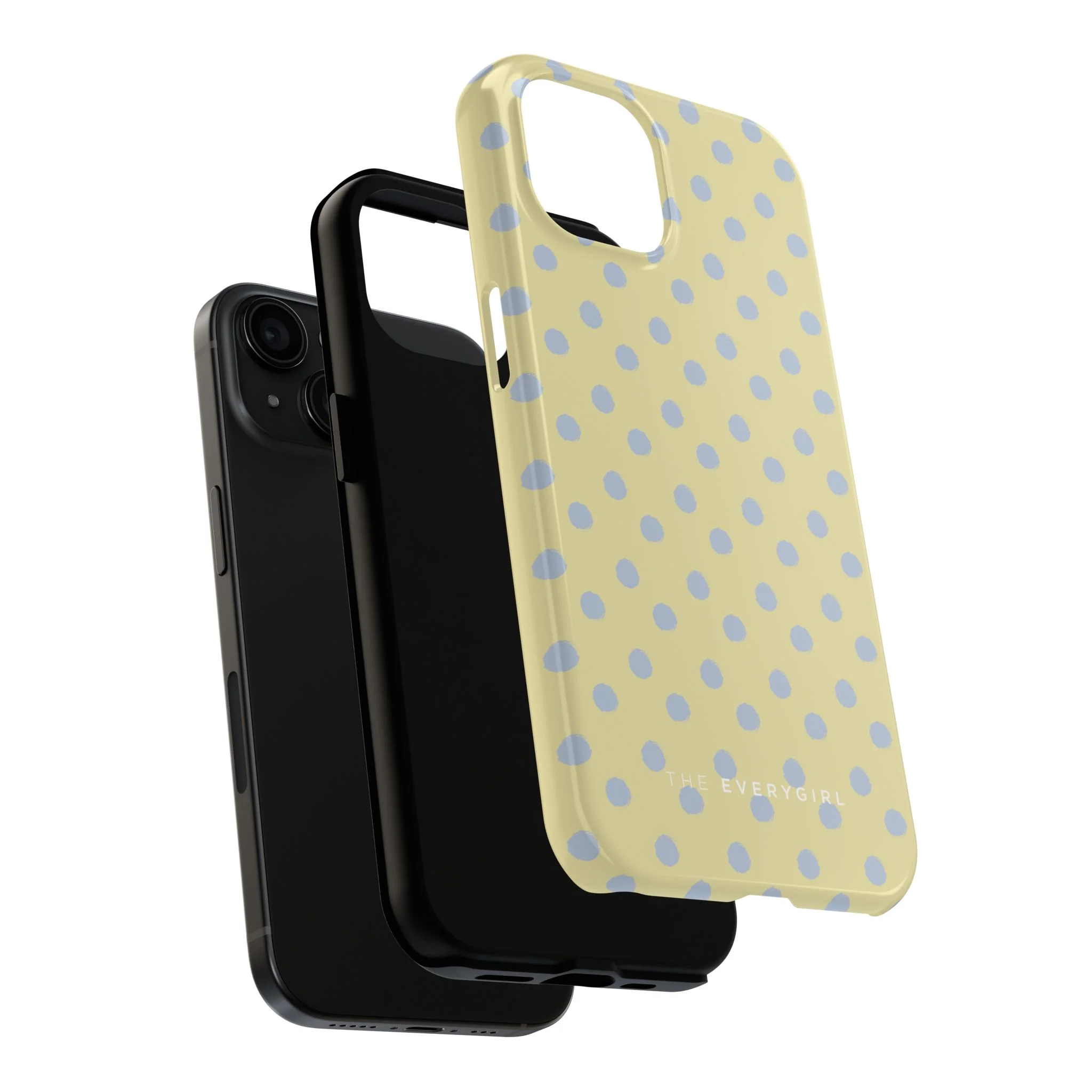 Yellow & Blue Polka Dots Phone Case - Image 72