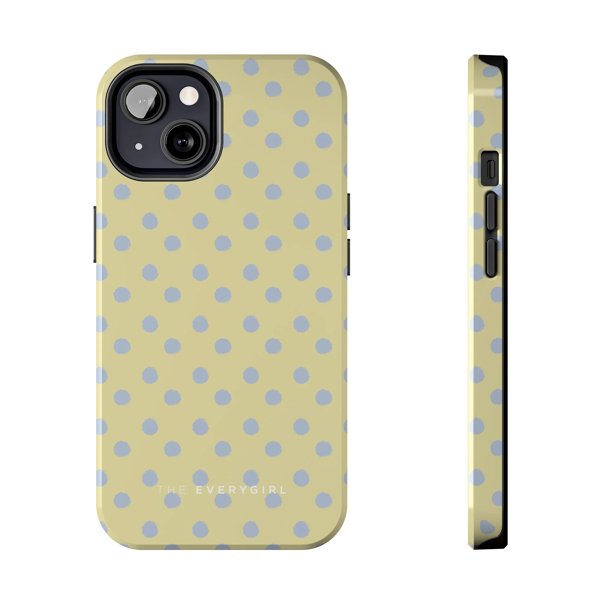 Yellow & Blue Polka Dots Phone Case - Image 8