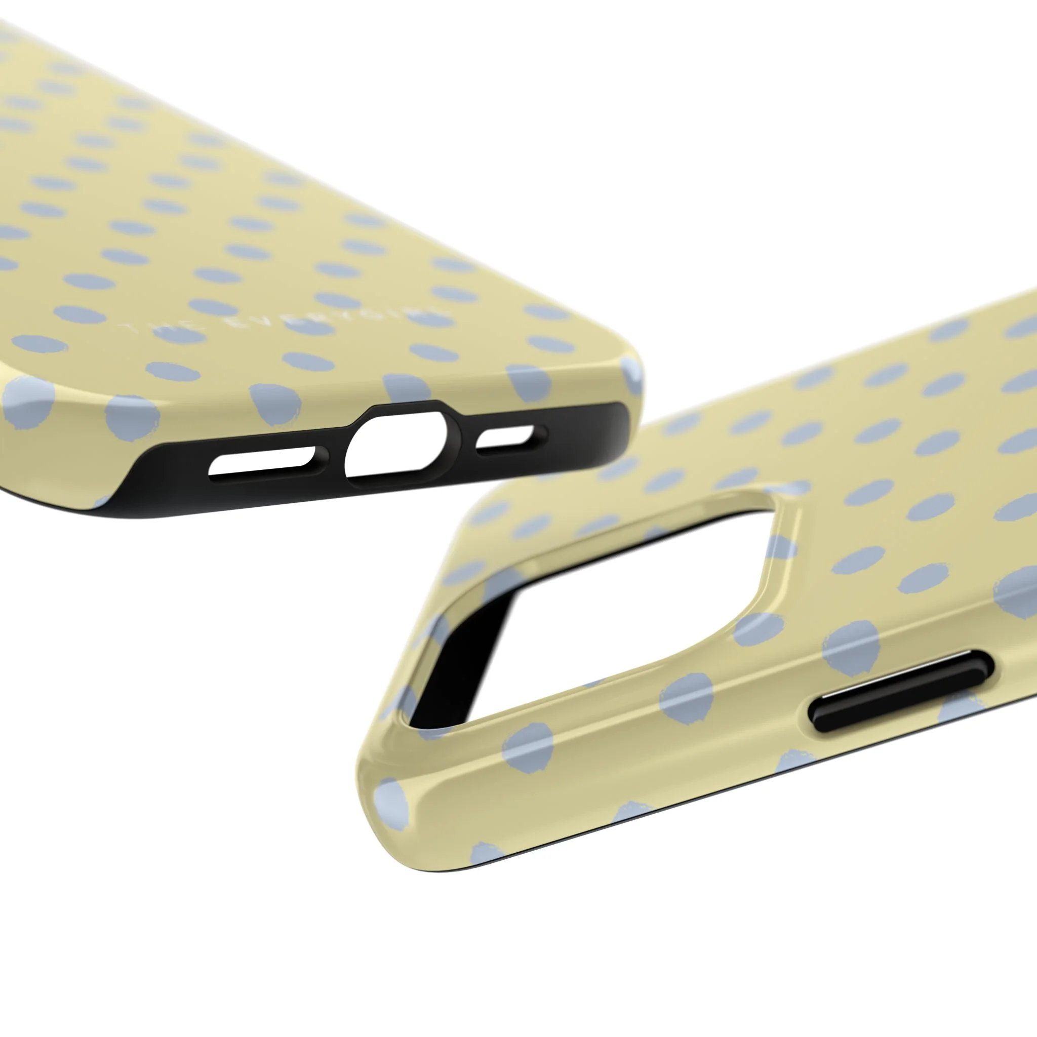 Yellow & Blue Polka Dots Phone Case - Image 80