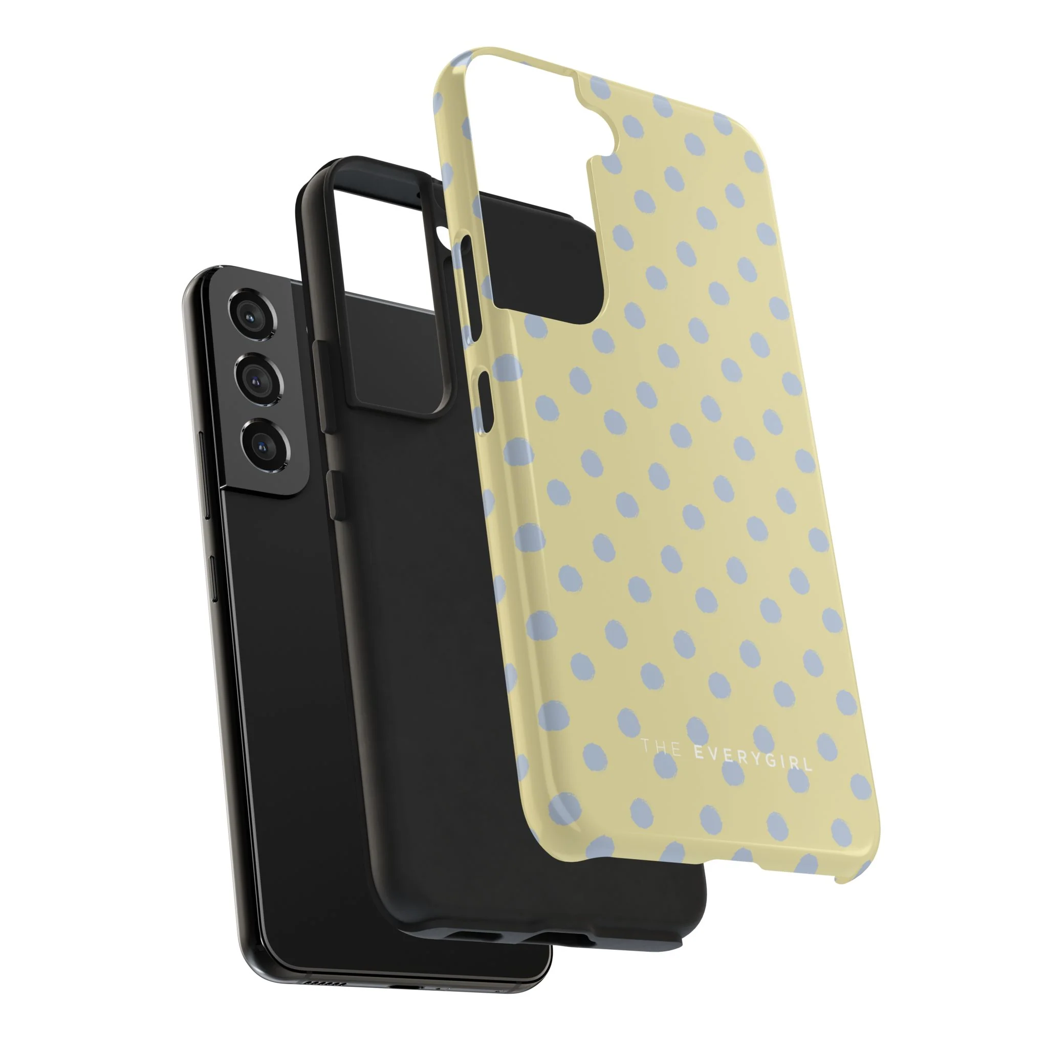 Yellow & Blue Polka Dots Phone Case - Image 90